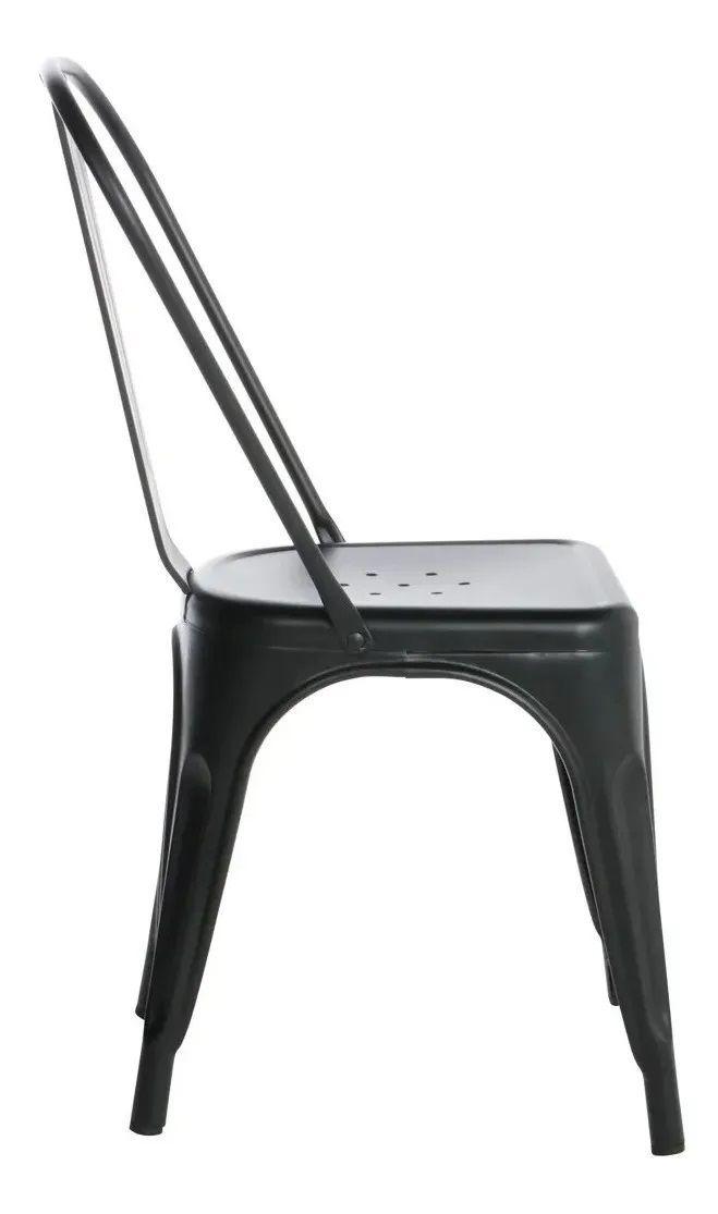 Pack 4 Sillas Tolix Comedor Venhouse Negras-3