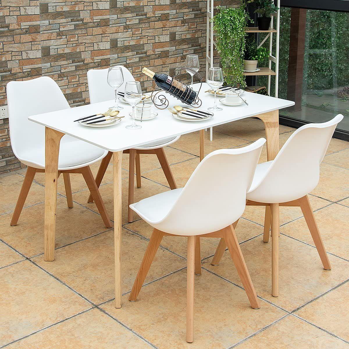 Silla Eames Acolchada Tulip Blanca-2