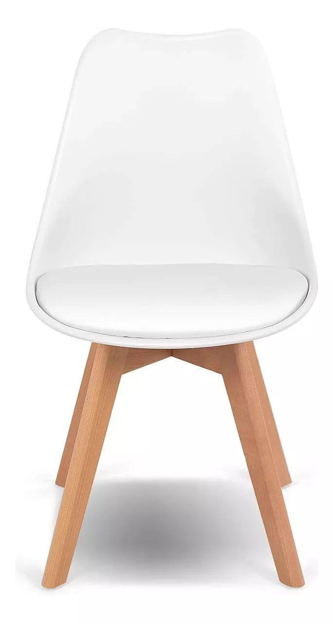 Silla Eames Acolchada Tulip Blanca-3