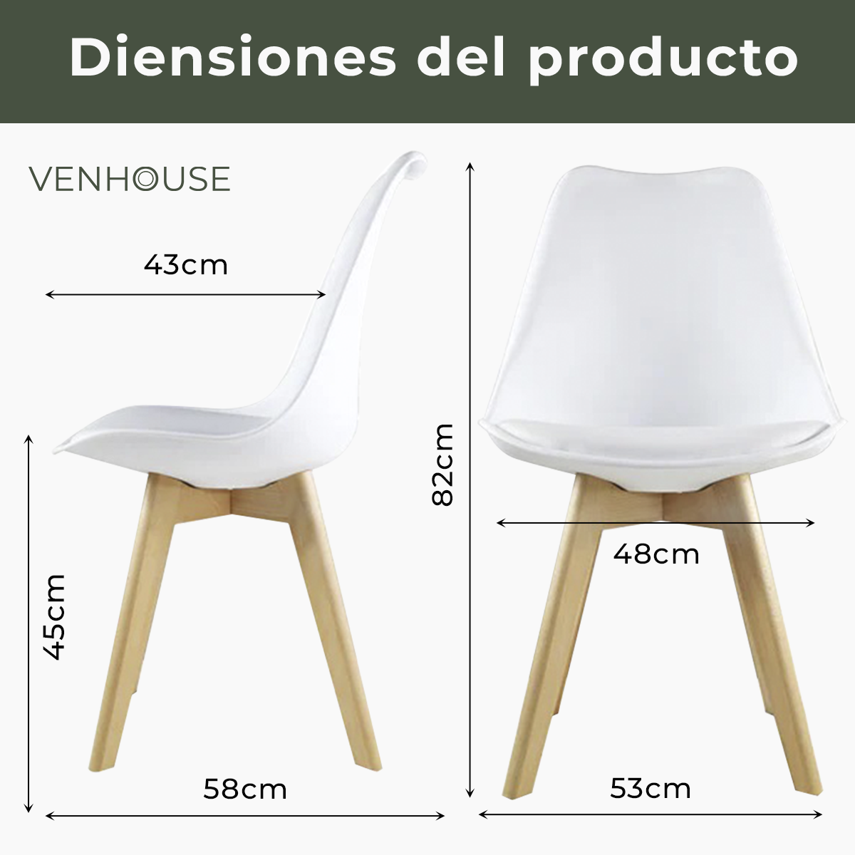 Silla Eames Acolchada Tulip Blanca-4