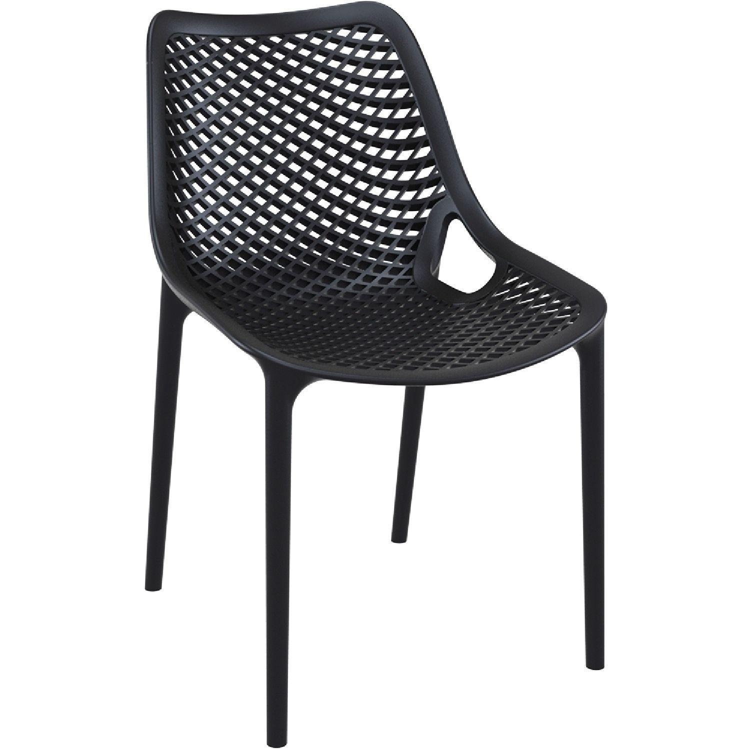 Silla Terraza Berlín Negra Venhoouse-0