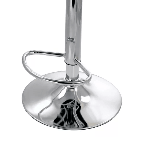 Taburete Piso Bar Altura Regulable Con Respaldo Negro-4