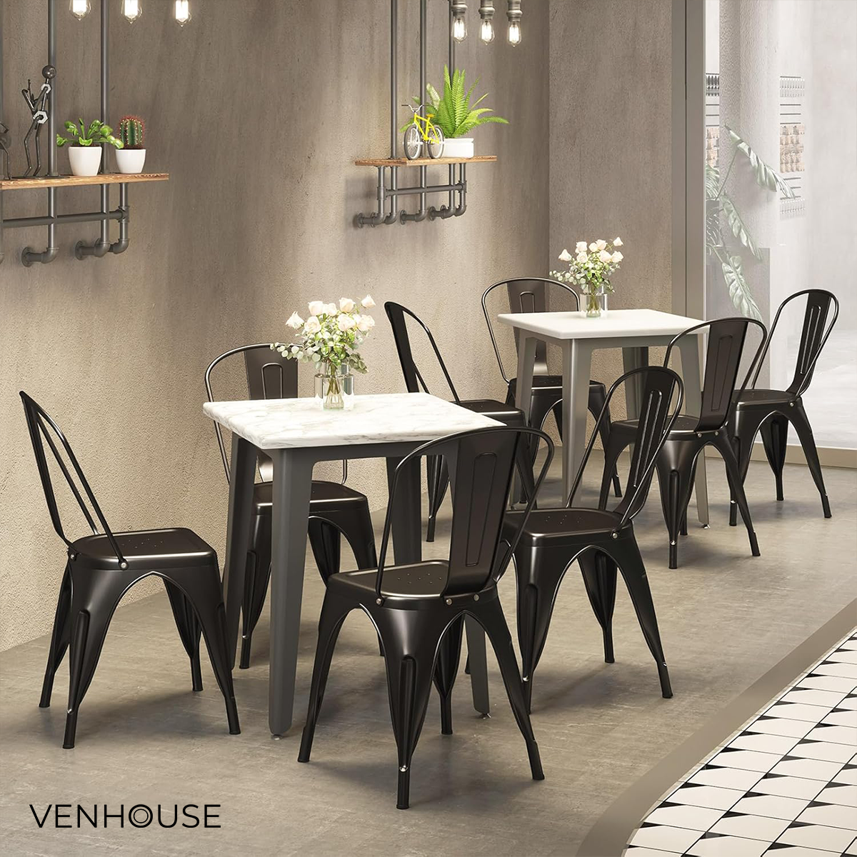 Pack 6 Sillas Tolix Comedor -7