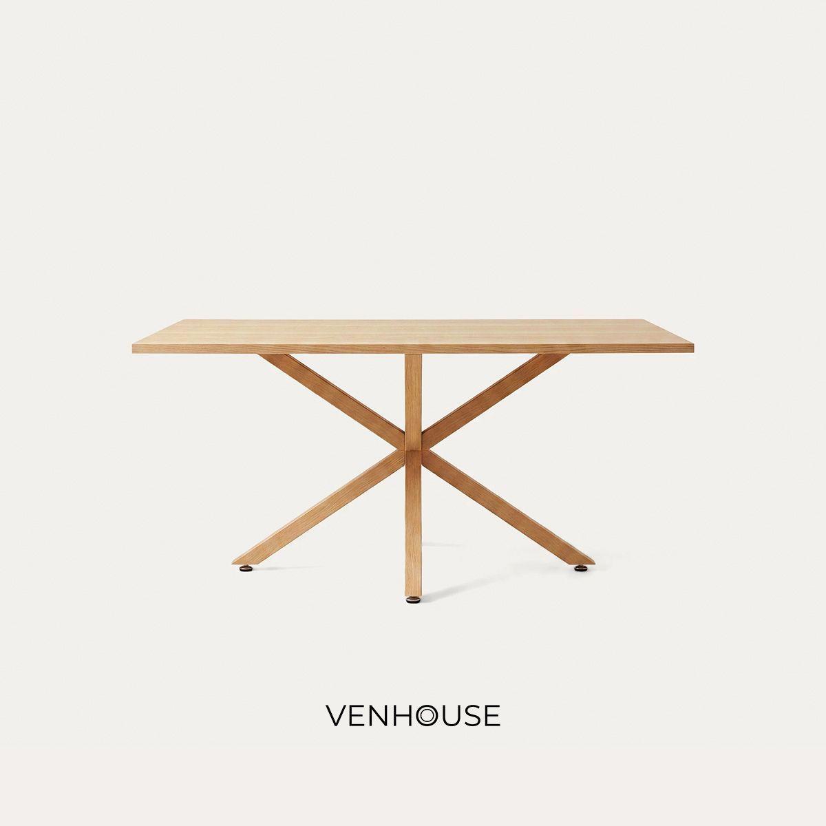 Mesa Comedor Argo Rectangular 160cm Venhoouse Natural-3