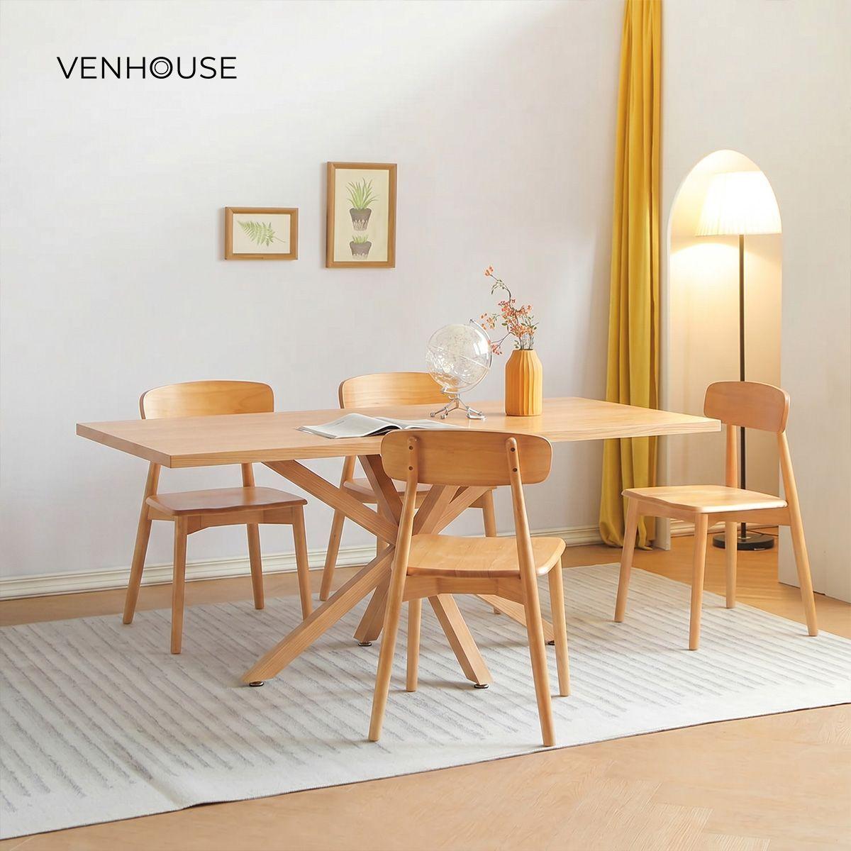 Mesa Comedor Argo Rectangular 160cm Venhoouse Natural-6