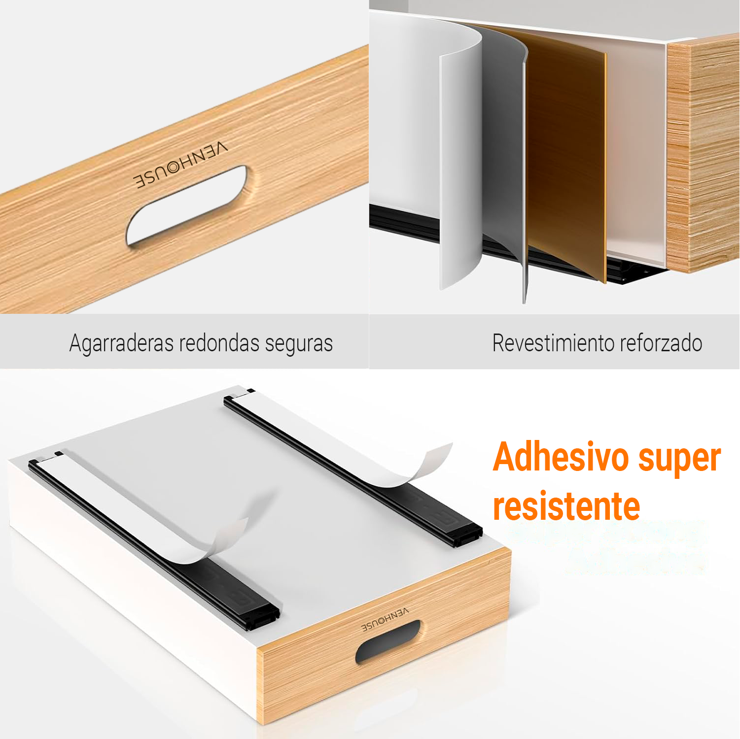 Pack 2 Organizadores Repisa Extraíble Cajones Despensa 28cm-5