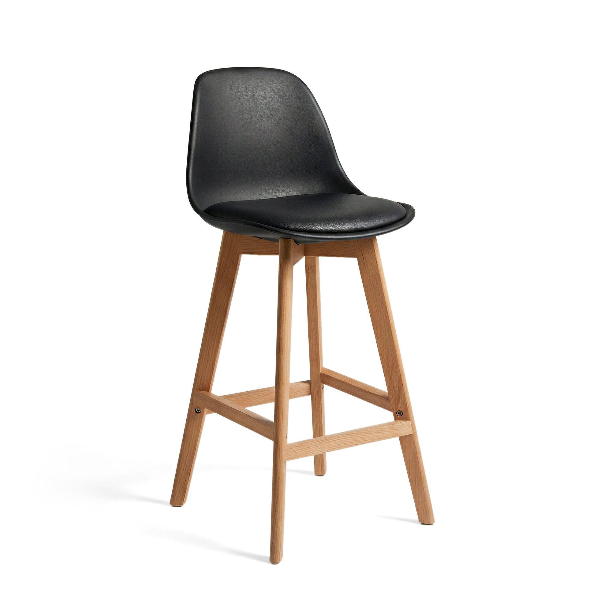 Taburete Piso Bar Acolchado Altura 65cm Eames Tulip Negro-0