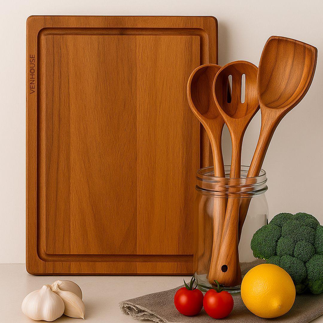 Set De 3 Tablas De Cortar De Acacia Para Picar Y Cortar-6