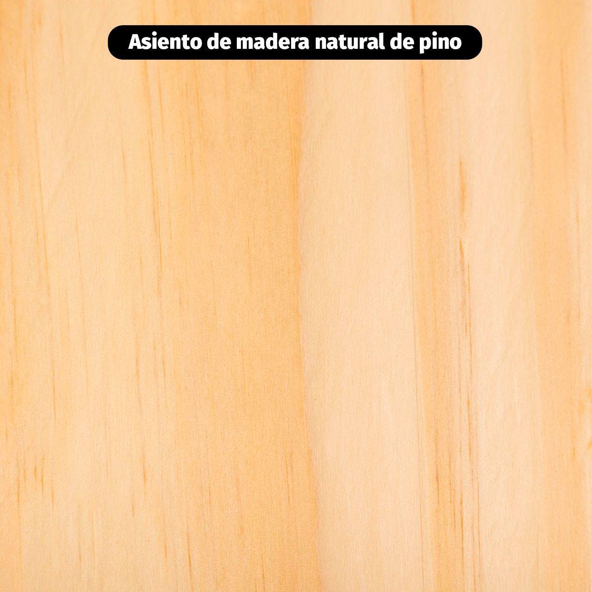 Silla Tolix De Metal Con Asiento De Madera Para Comedor Negra-4