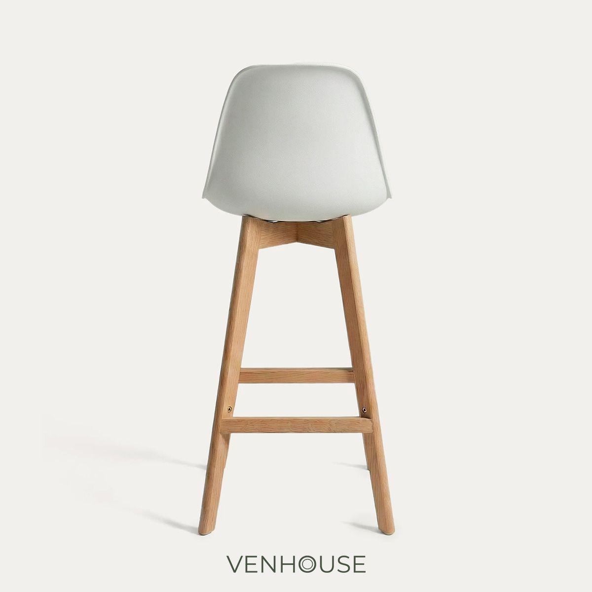 Pack 4 Taburetes Piso Bar Acolchado Altura 65cm Eames Tulip Blanco-6