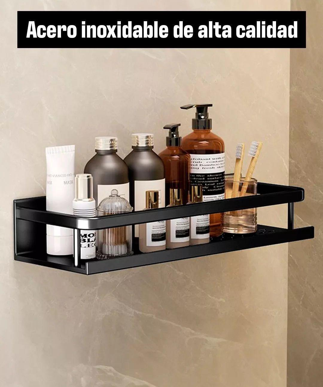 Venhoouse Organizador De Ducha Repisa Baño Set 2 Inoxidable-1