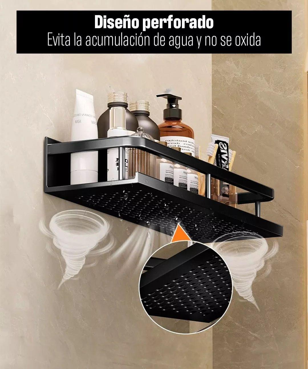 Venhoouse Organizador De Ducha Repisa Baño Set 2 Inoxidable-4