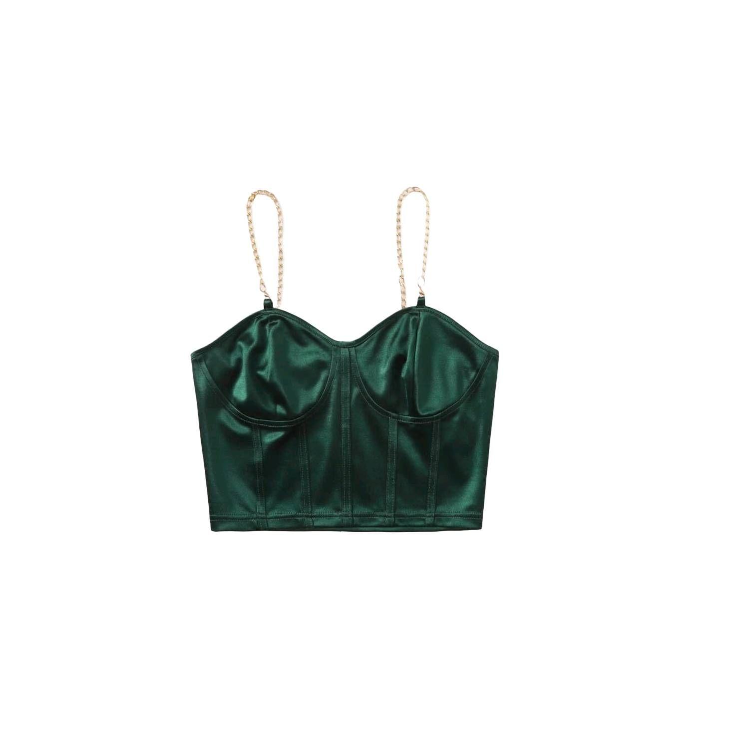 Crop Top Mujer Bustier de Seda-0