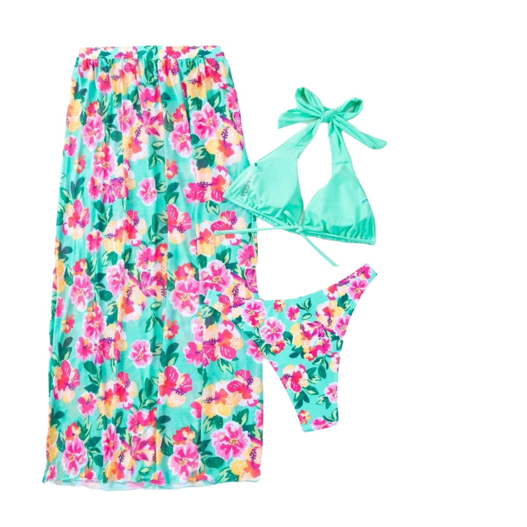 Traje de baño Mujer Con Falda-5