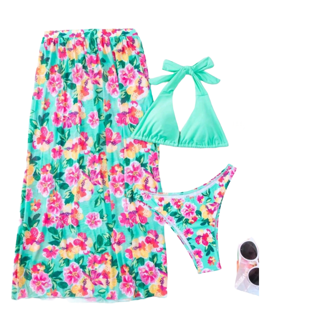 Traje de baño Mujer Con Falda-6