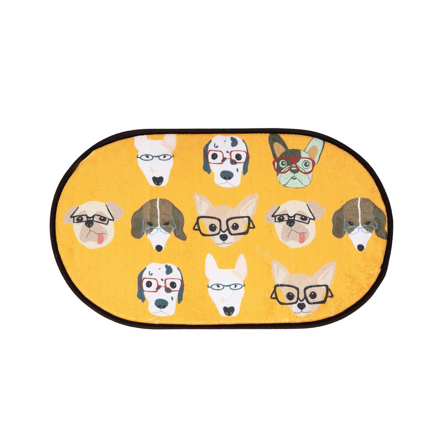 Limpiapiés Pets Design 35X60 Naranjo/Turquesa-0