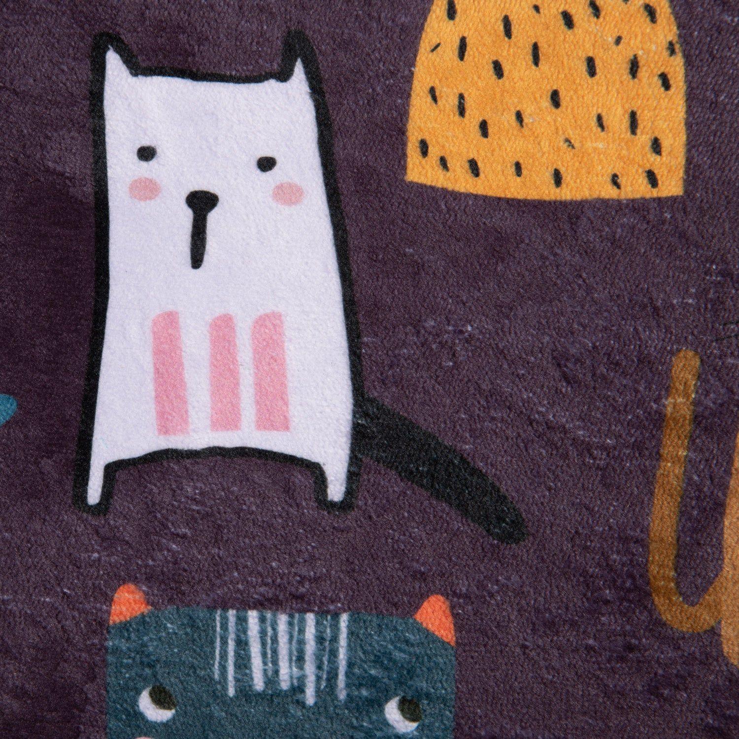 Limpiapiés Pets Design 35X60 Azul-4
