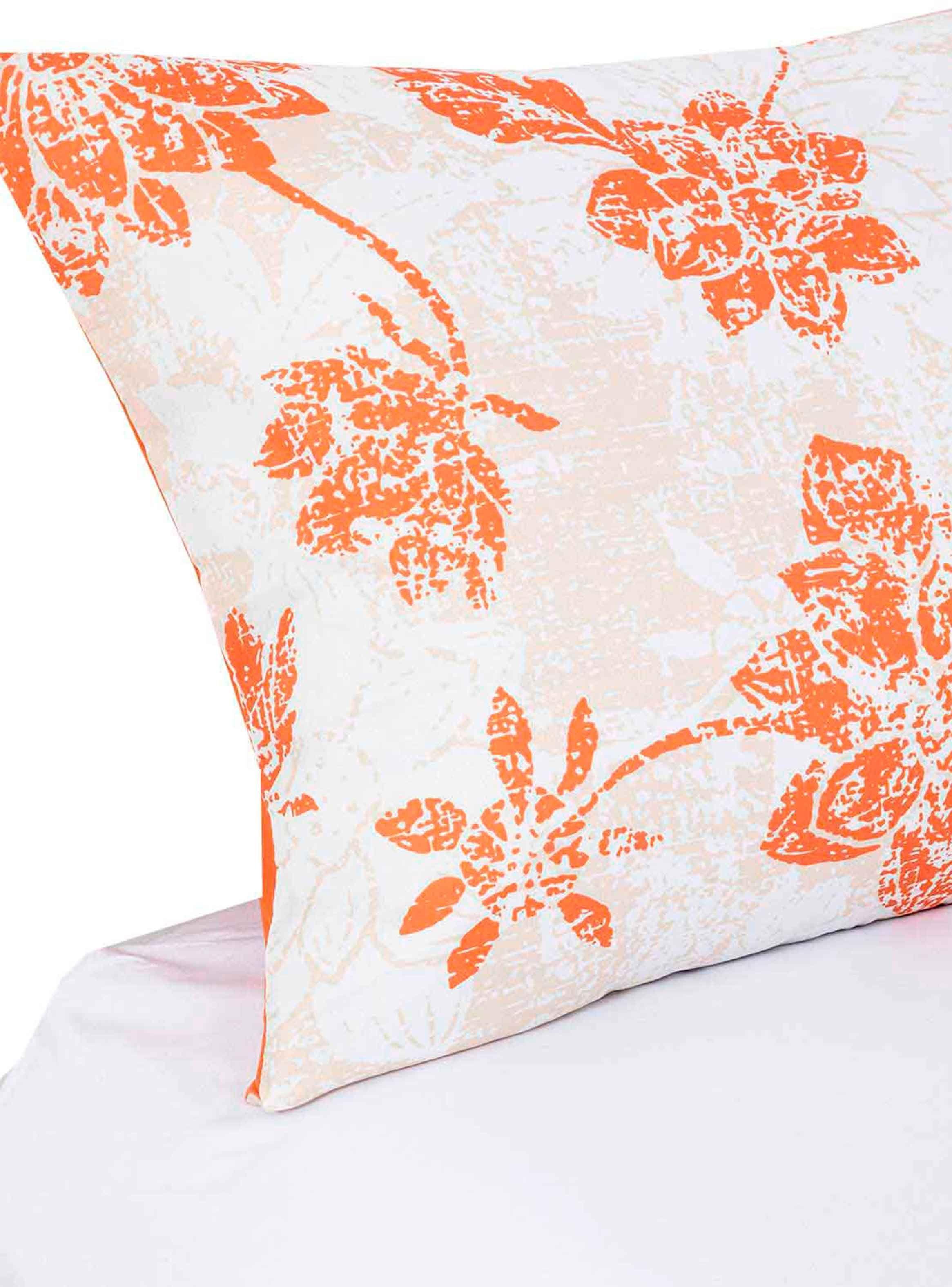 Plumon Reversible 2 Plazas Flores Terracota-3