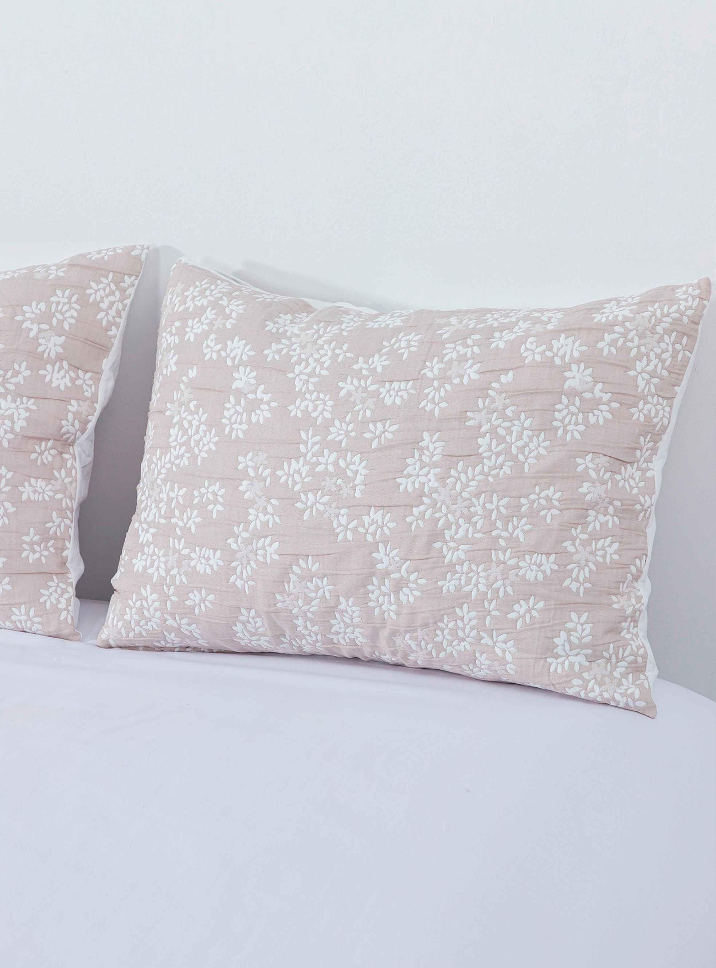 Cobertor Floral King Flores Beige-2