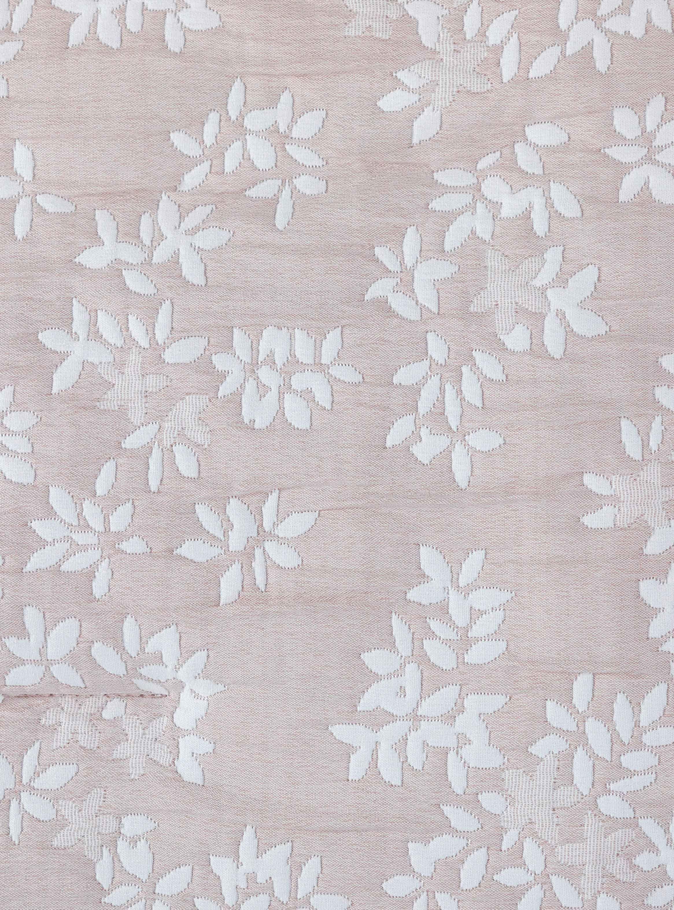 Cobertor Floral King Flores Beige-4