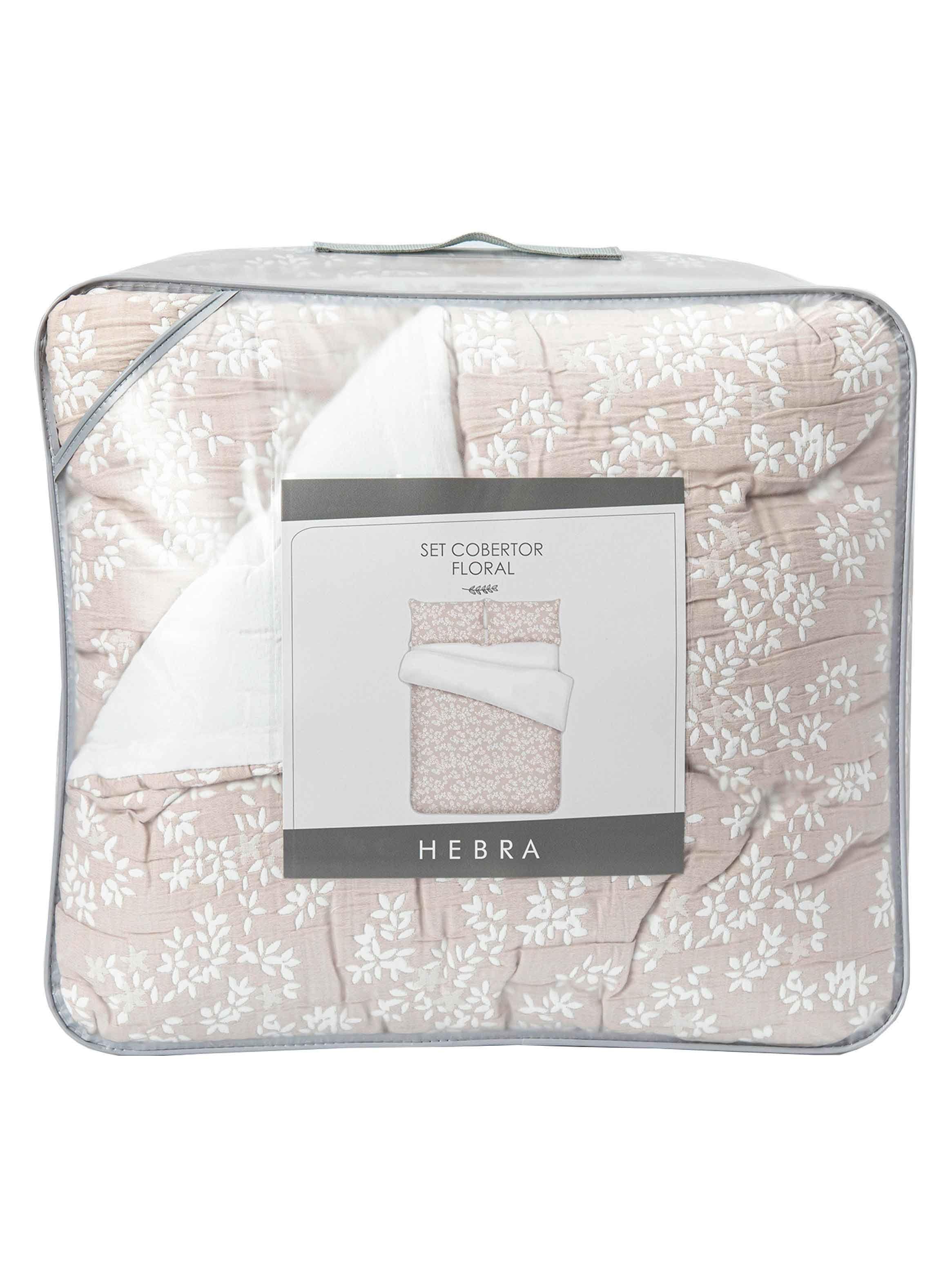 Cobertor Floral King Flores Beige-5