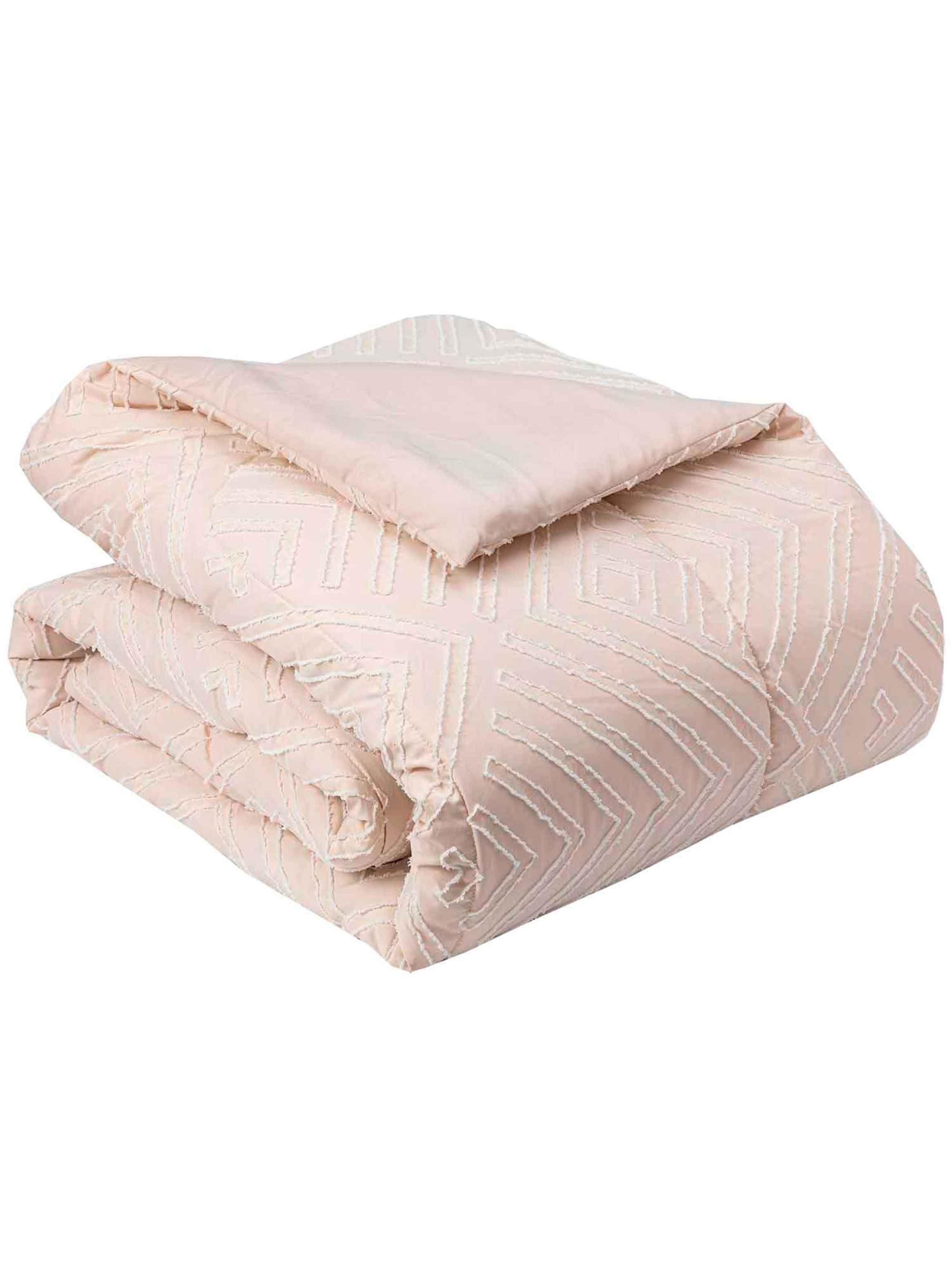 Plumon Jacquard 2 Plazas Flechas Beige-2