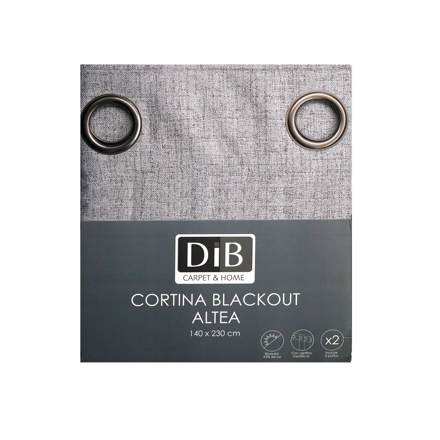 Cortina Blackout 2 Paños Altea Gris Oscuro-5