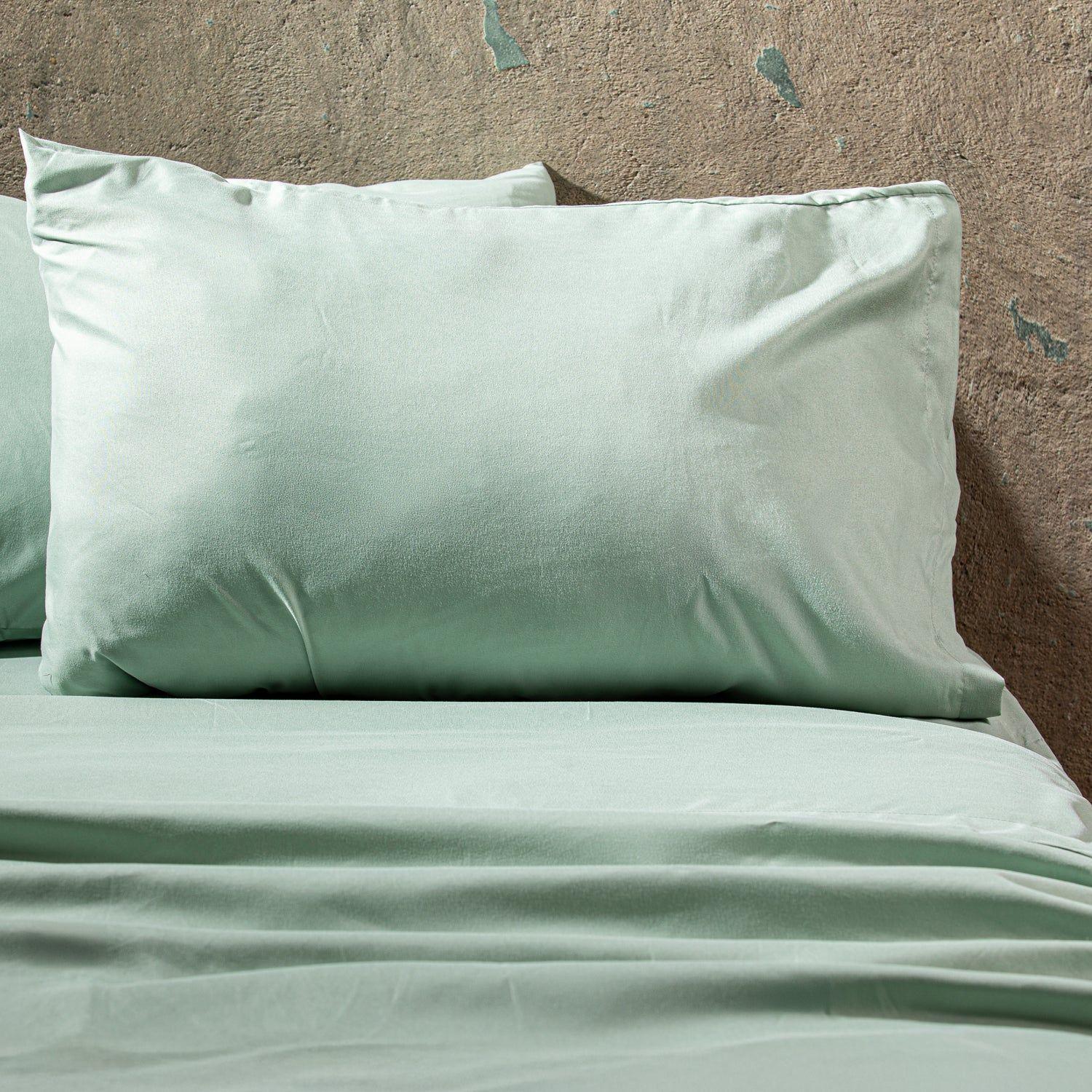 Pack 2 Sabanas Lisas 1.5P Verde Menta-1