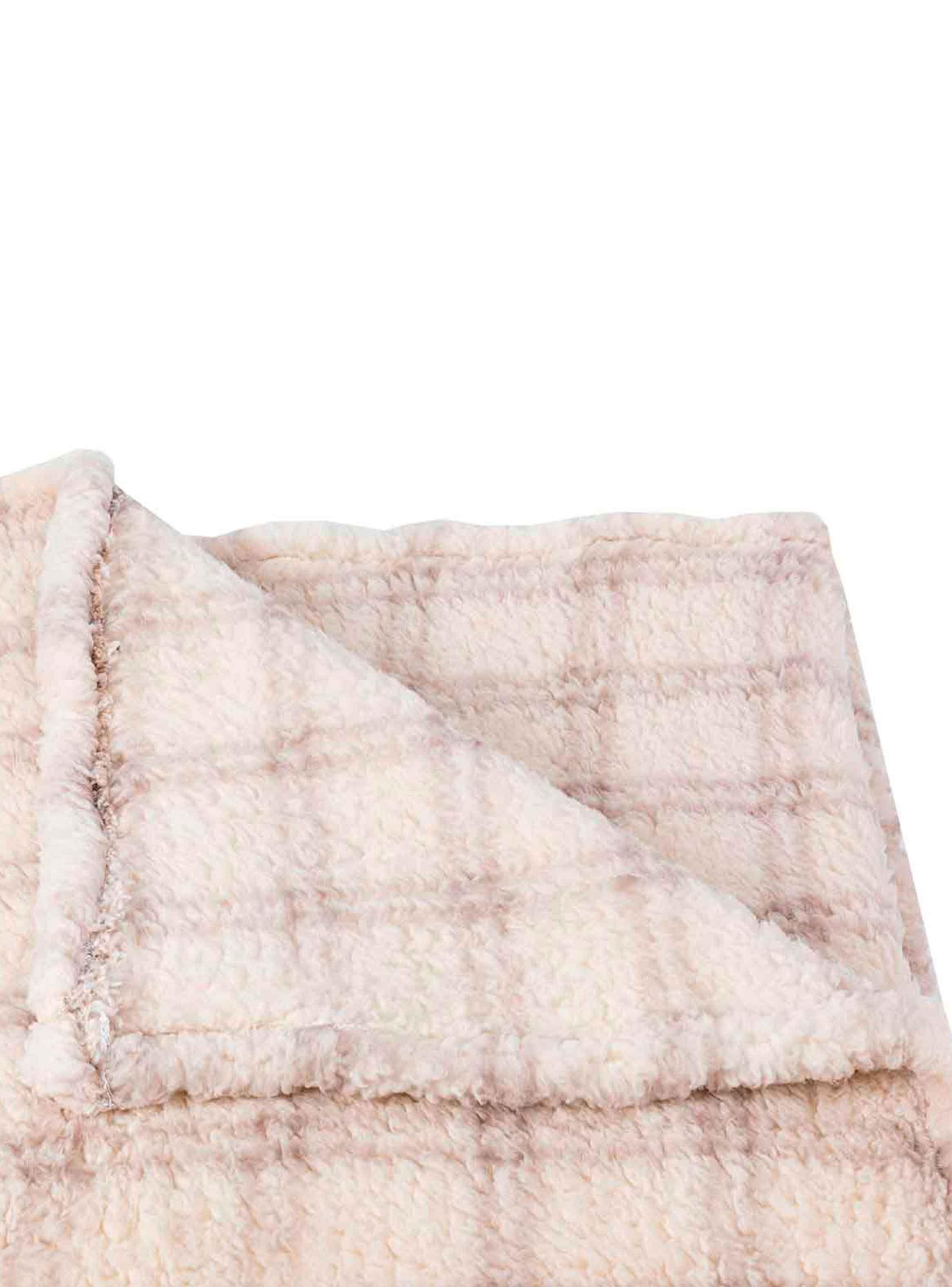 Manta Sherpa 125X150 Malaga Gris/Crudo-2