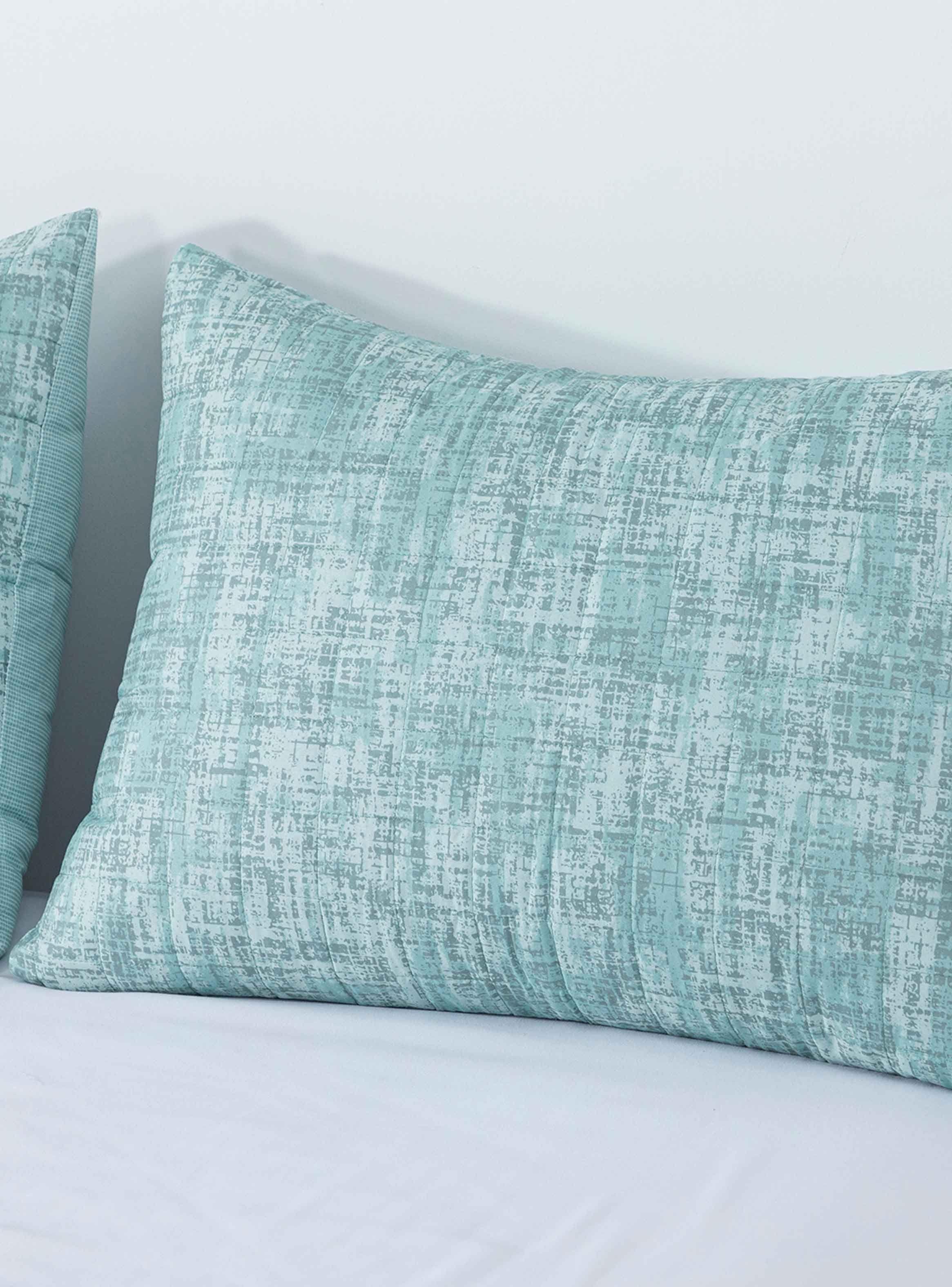 Quilt Reversible Textura 2P Verde-2