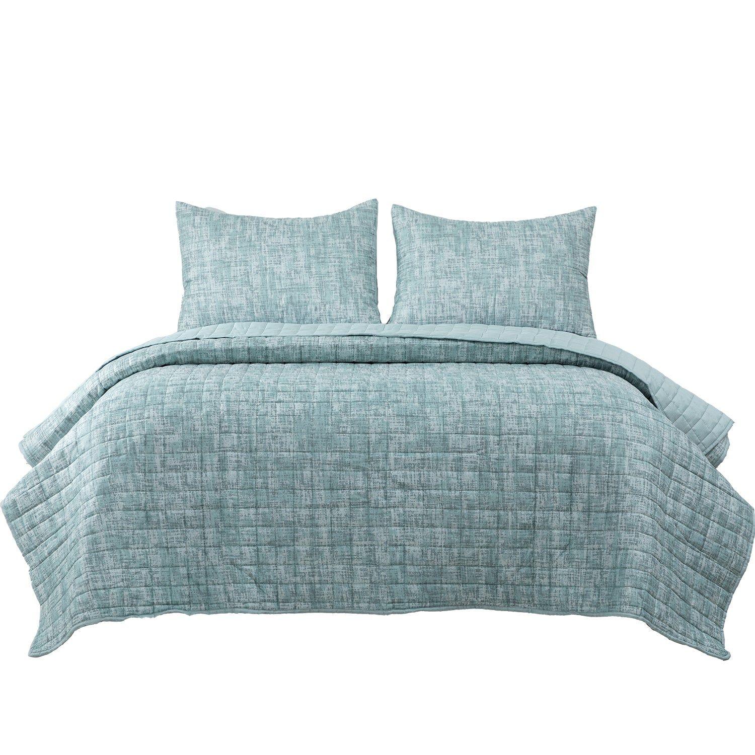 Quilt Reversible Textura 2P Verde-2