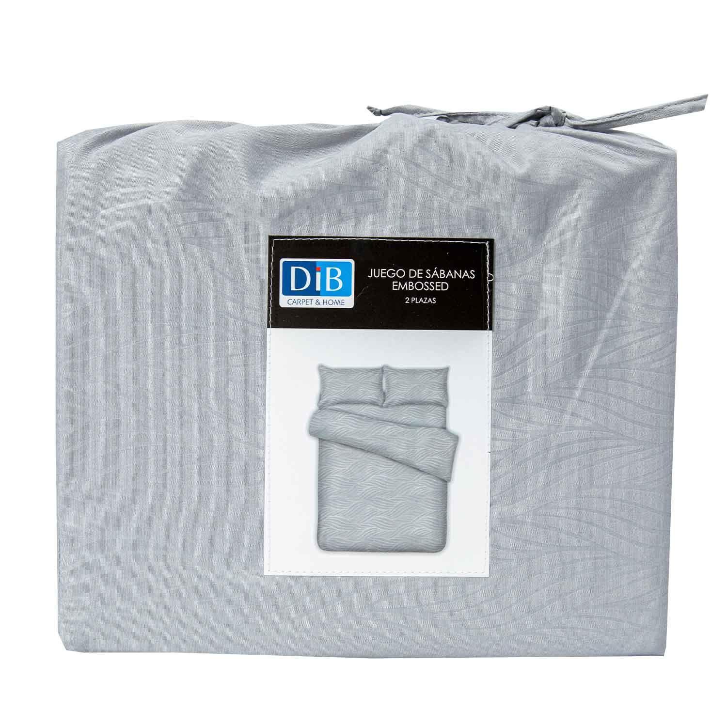 Sabanas Microfibra 2 Plazas Organic Gris Claro-3
