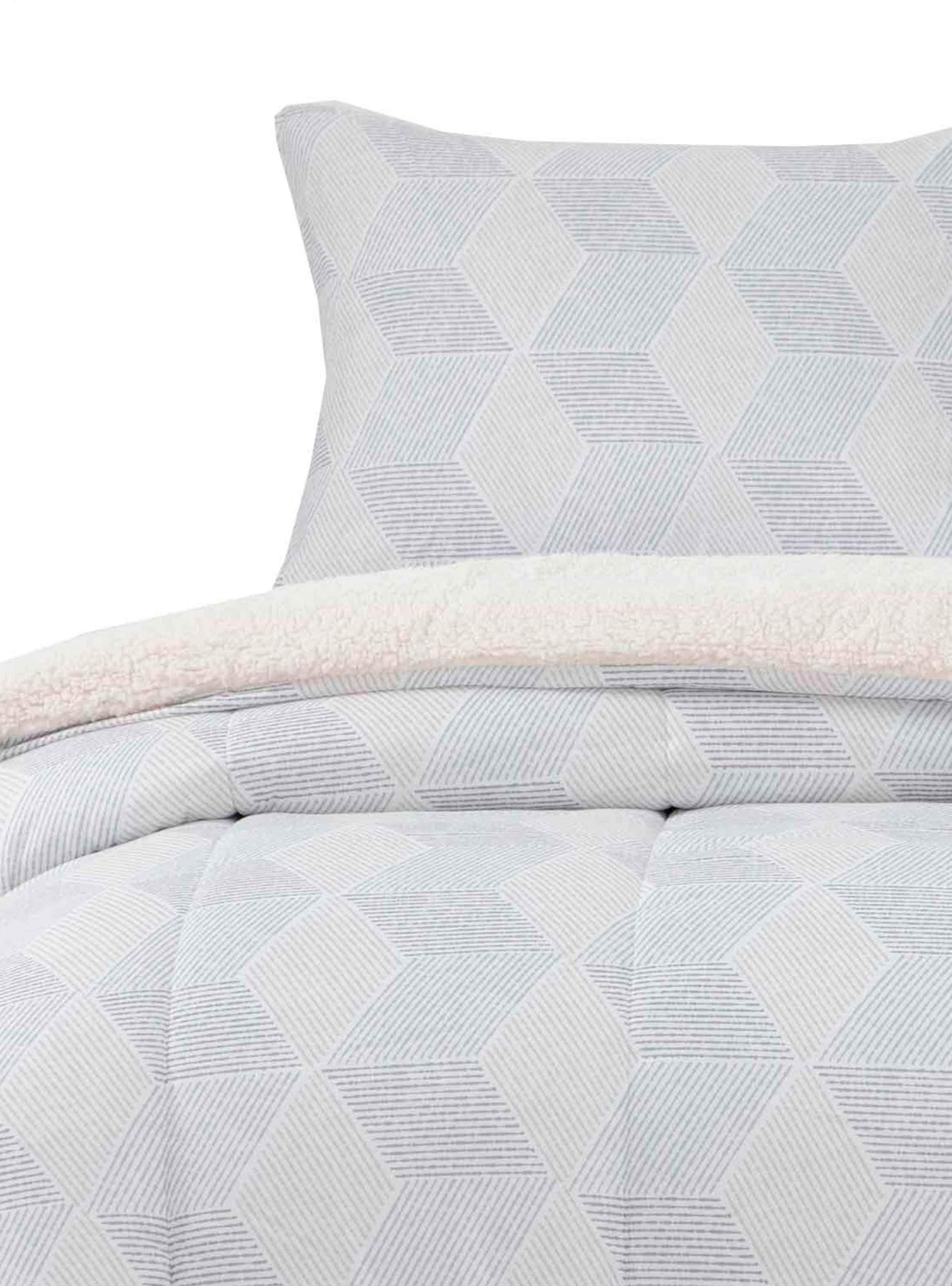 Plumon  Reversible Sherpa 1.5 Plaza Block. Gris-0