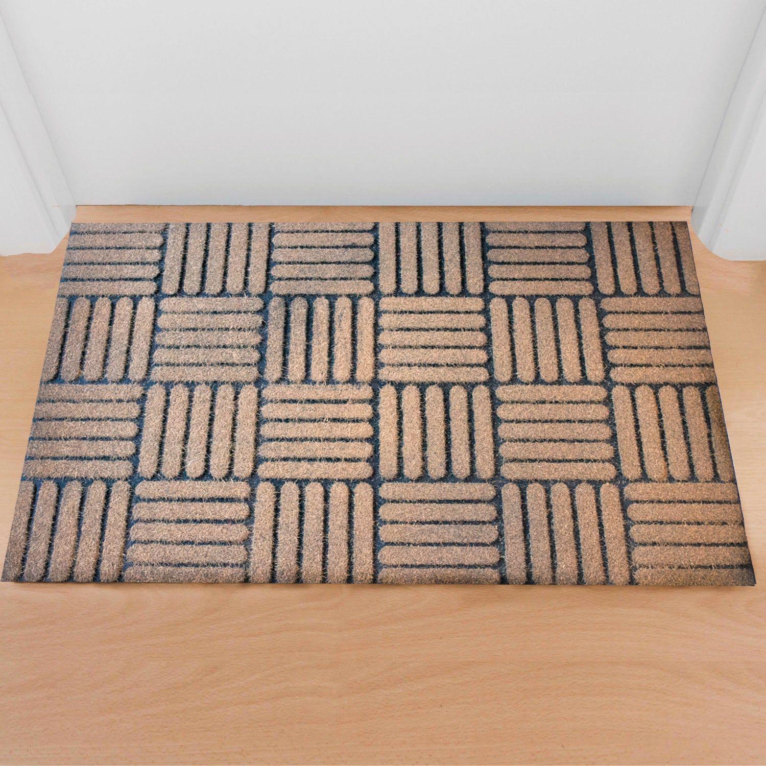 Limpiapiés Eco Rubber 45X75 Café-2