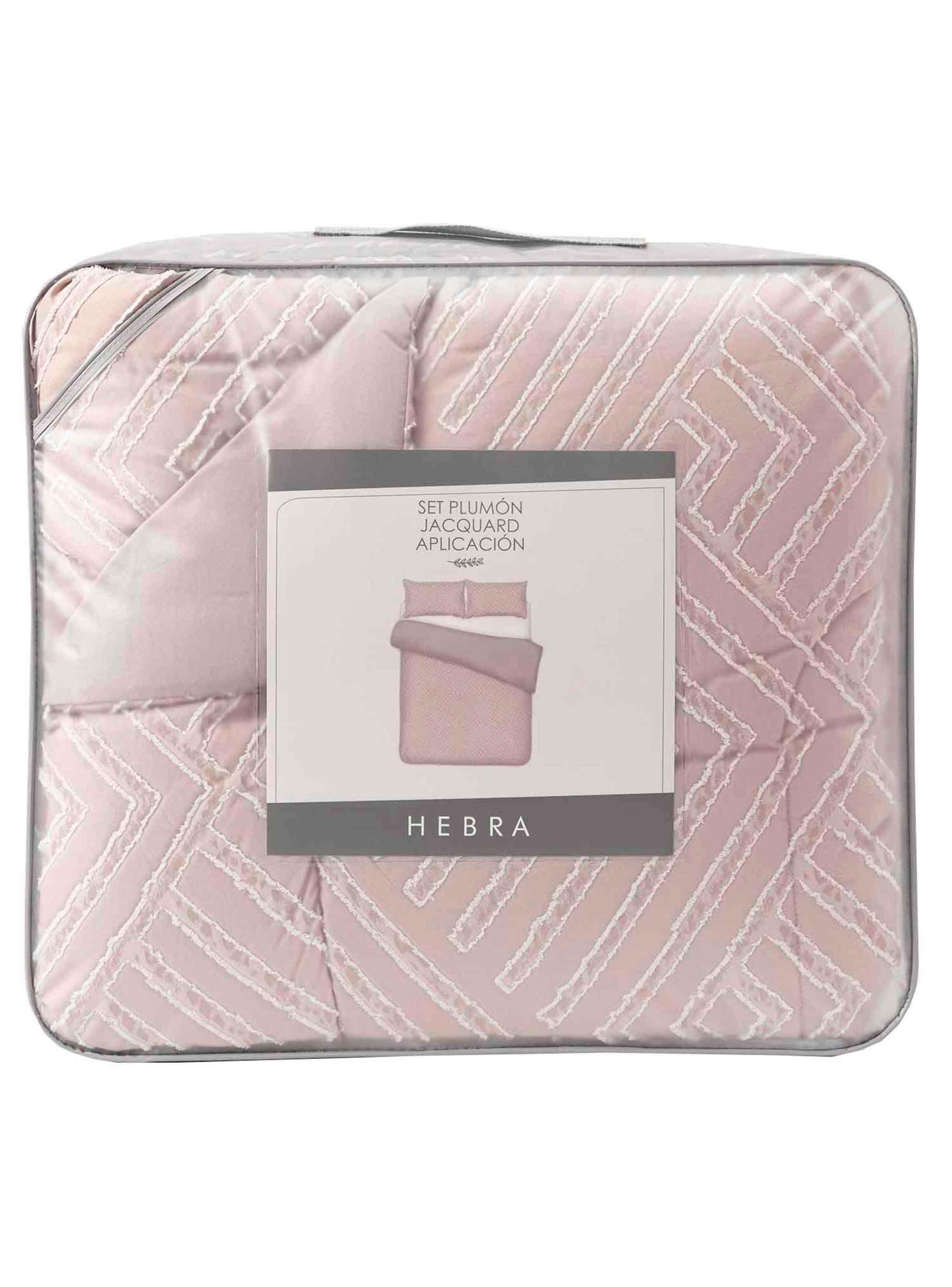 Plumon Jacquard 2 Plazas Flechas Gris-4