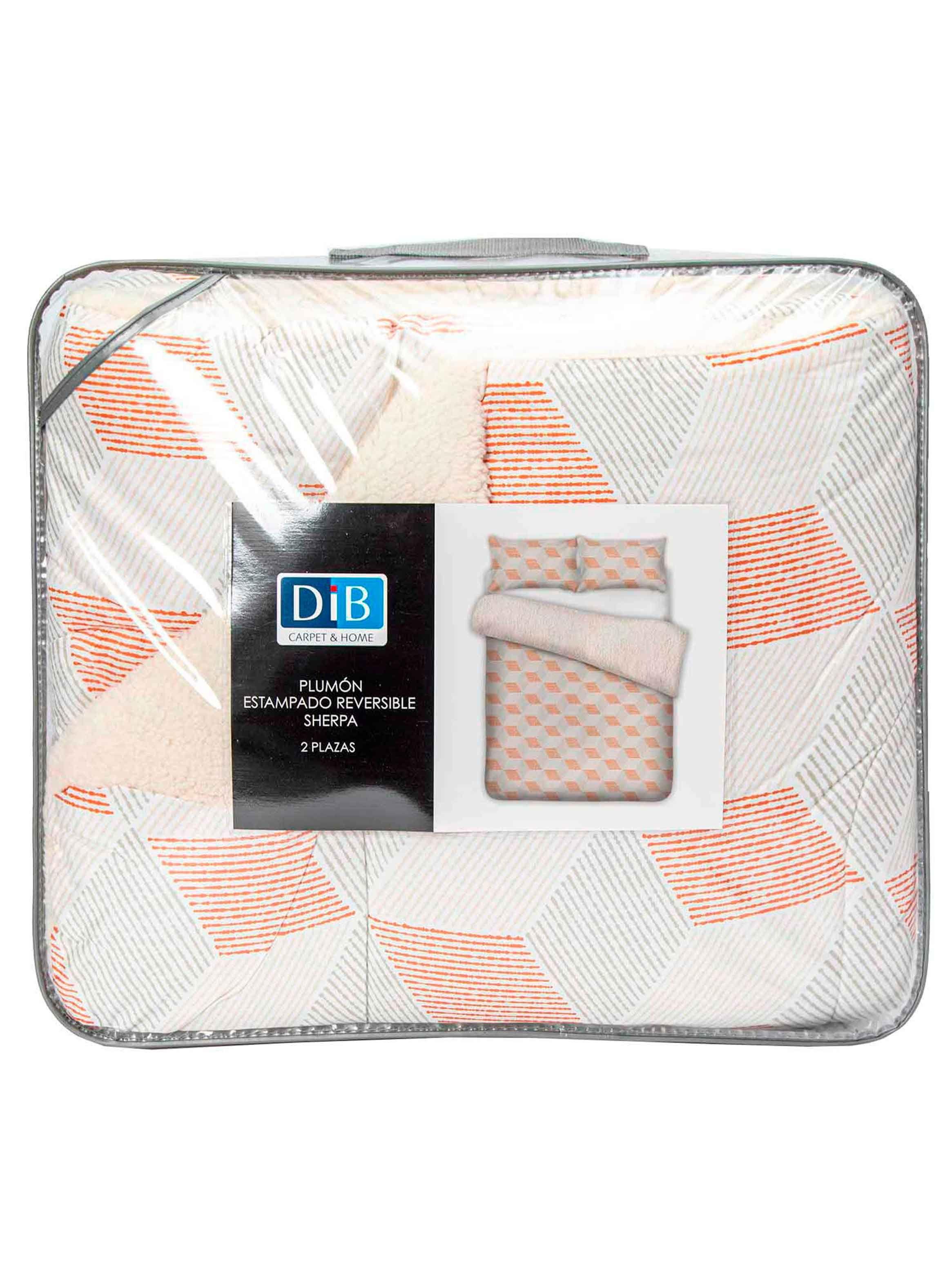 Plumon Reversible Sherpa 2 Plazas Block. Terracota-4