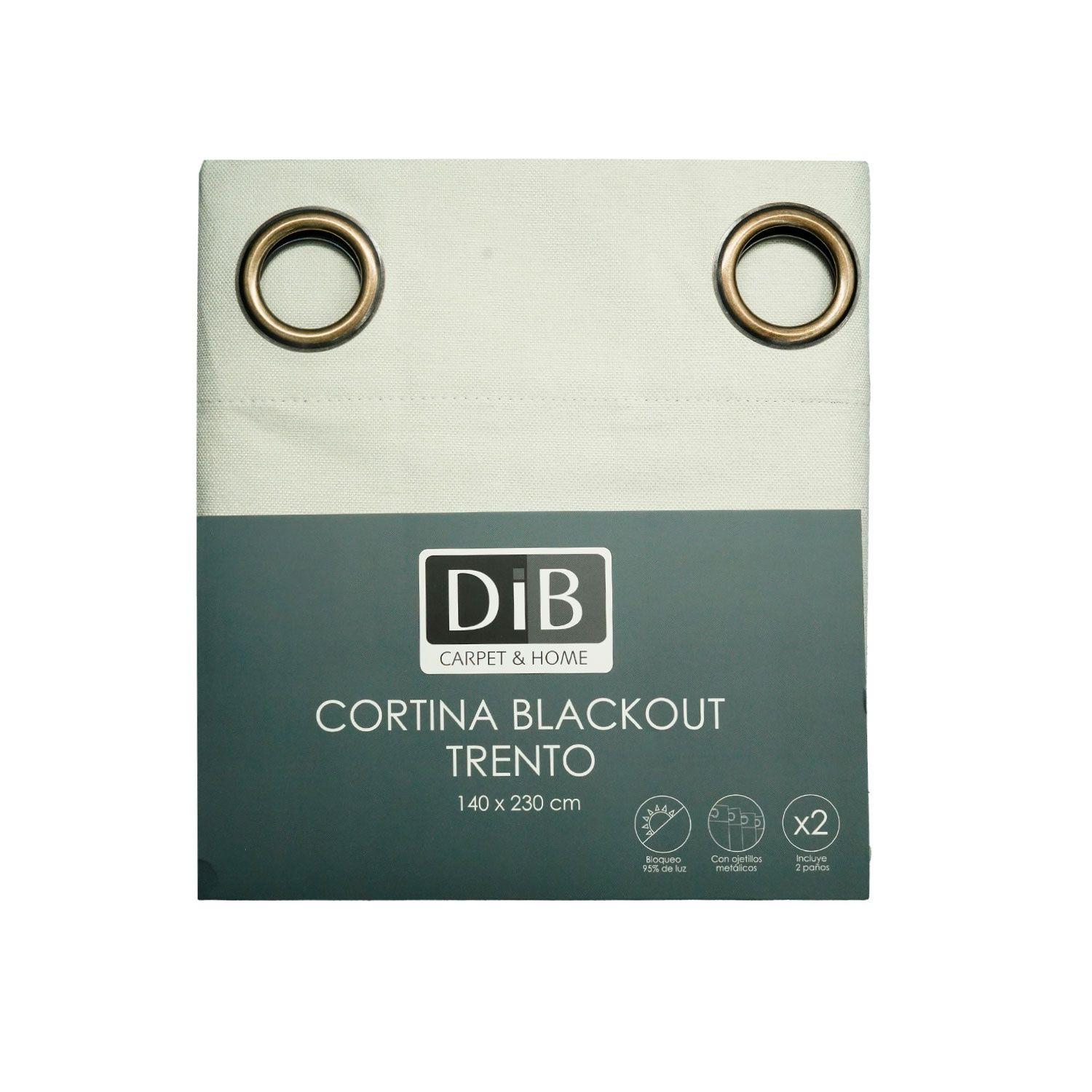 Cortina Blackout 2 Paños Trento Beige-5