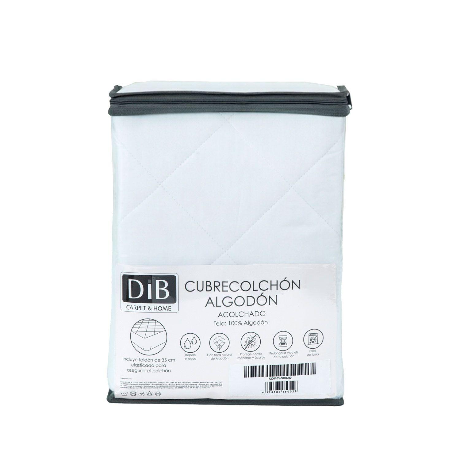 Cubrecolchón Algodón 1.5 plazas Waterproof-6