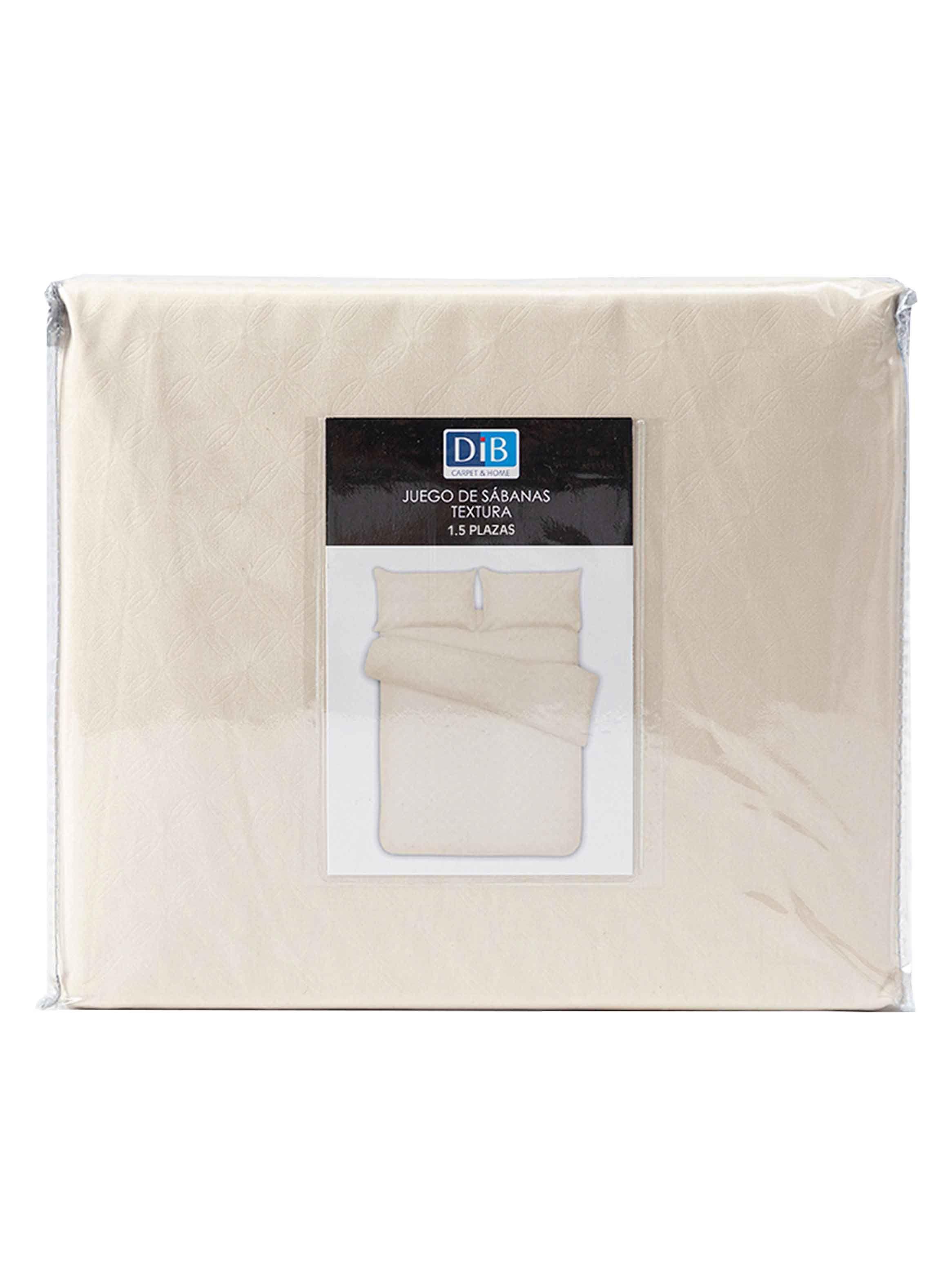 Pack 2 Sabanas Textura 1.5P Beige-3