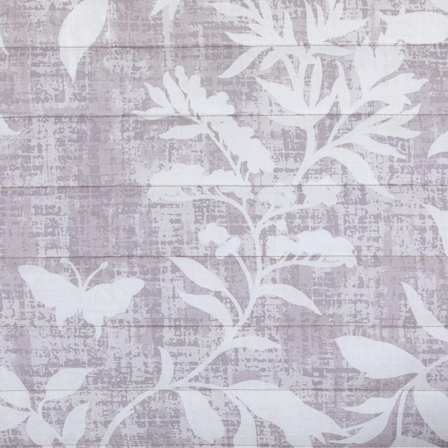 Quilt Reversible Estam 1.5P Flores Gris-5