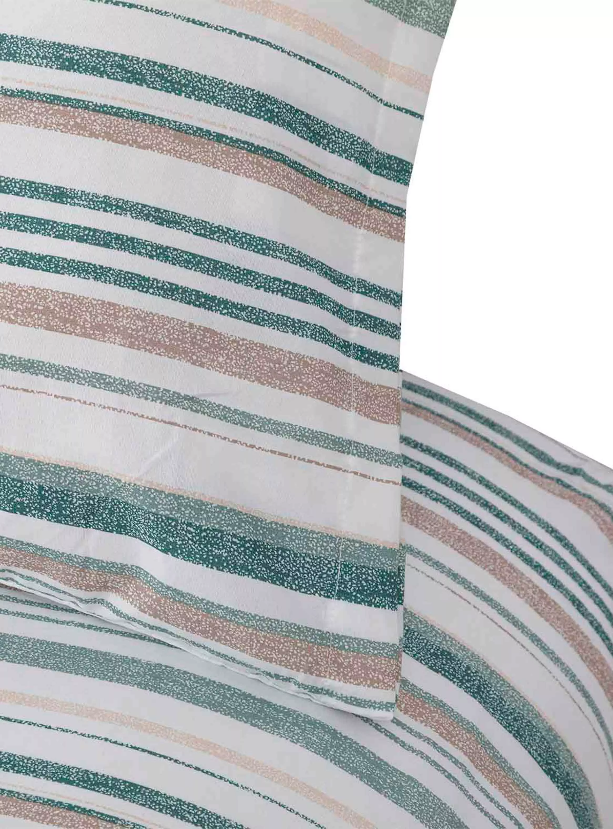 Sabanas Microfibra 1.5 Plaza Lineas Verde-2