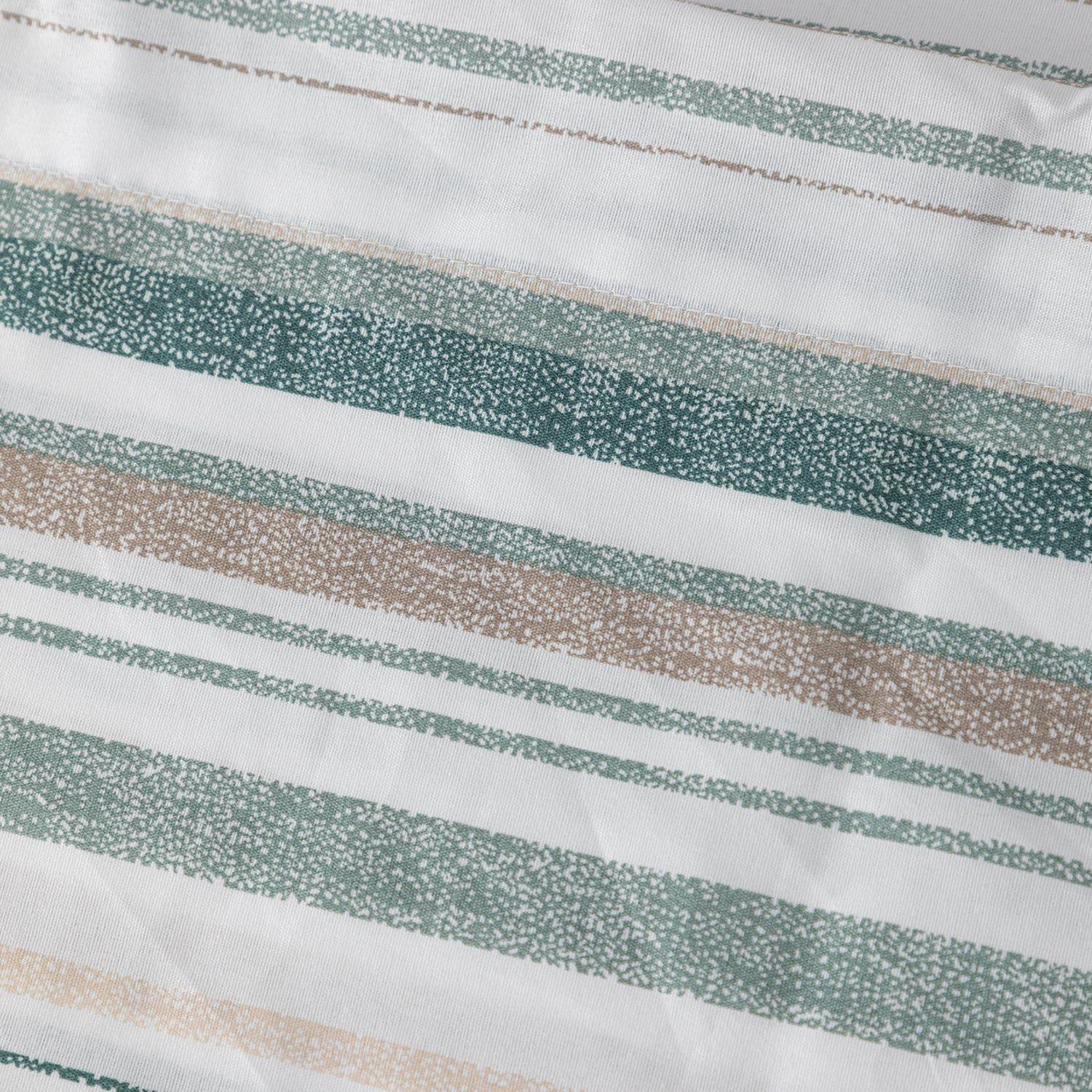 Sabanas Microfibra 1.5 Plaza Lineas Verde-2