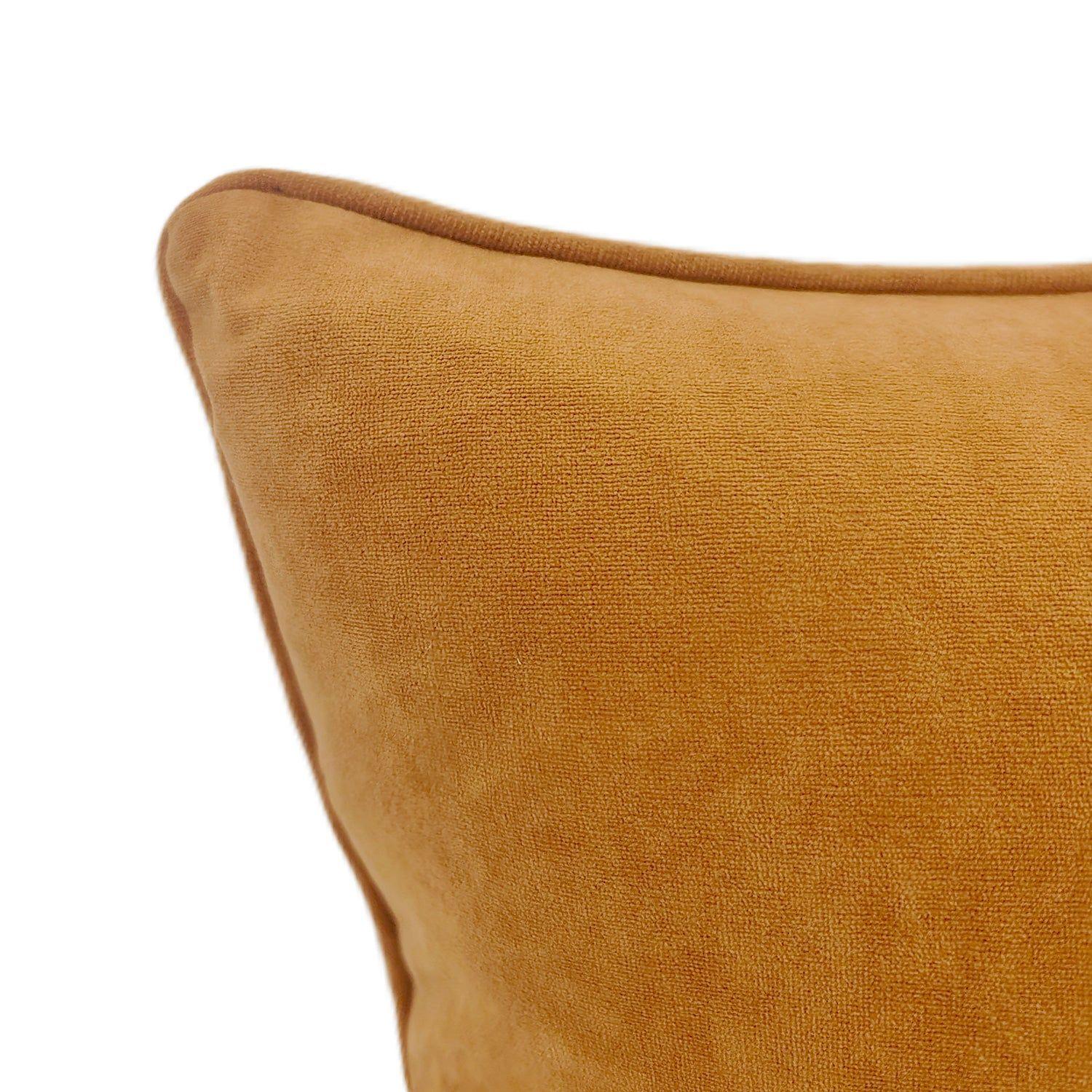 Cojin Terciopelo Terracota -  Naranjo 45X45-2