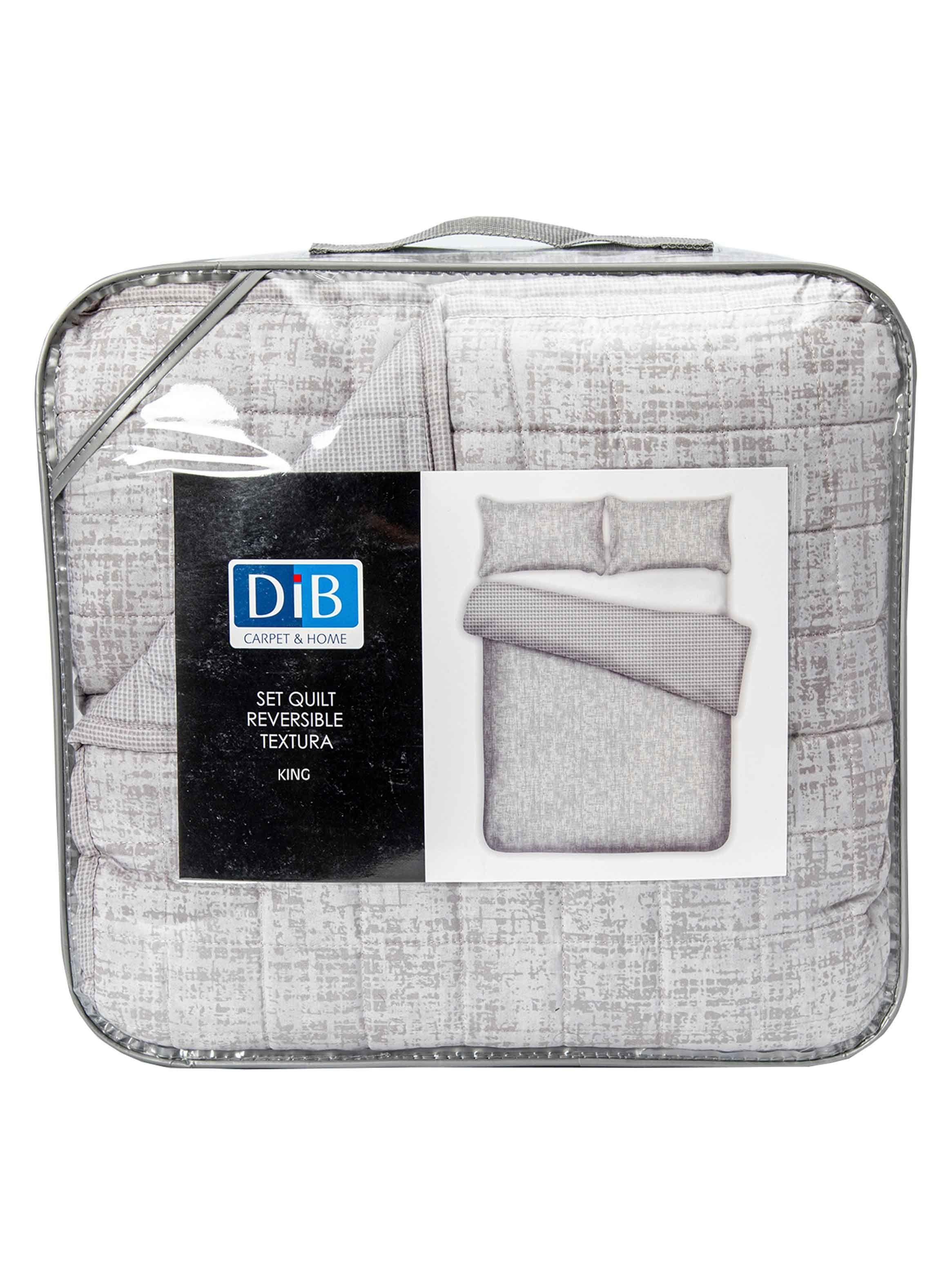 Quilt Reversible Textura King Gris-5