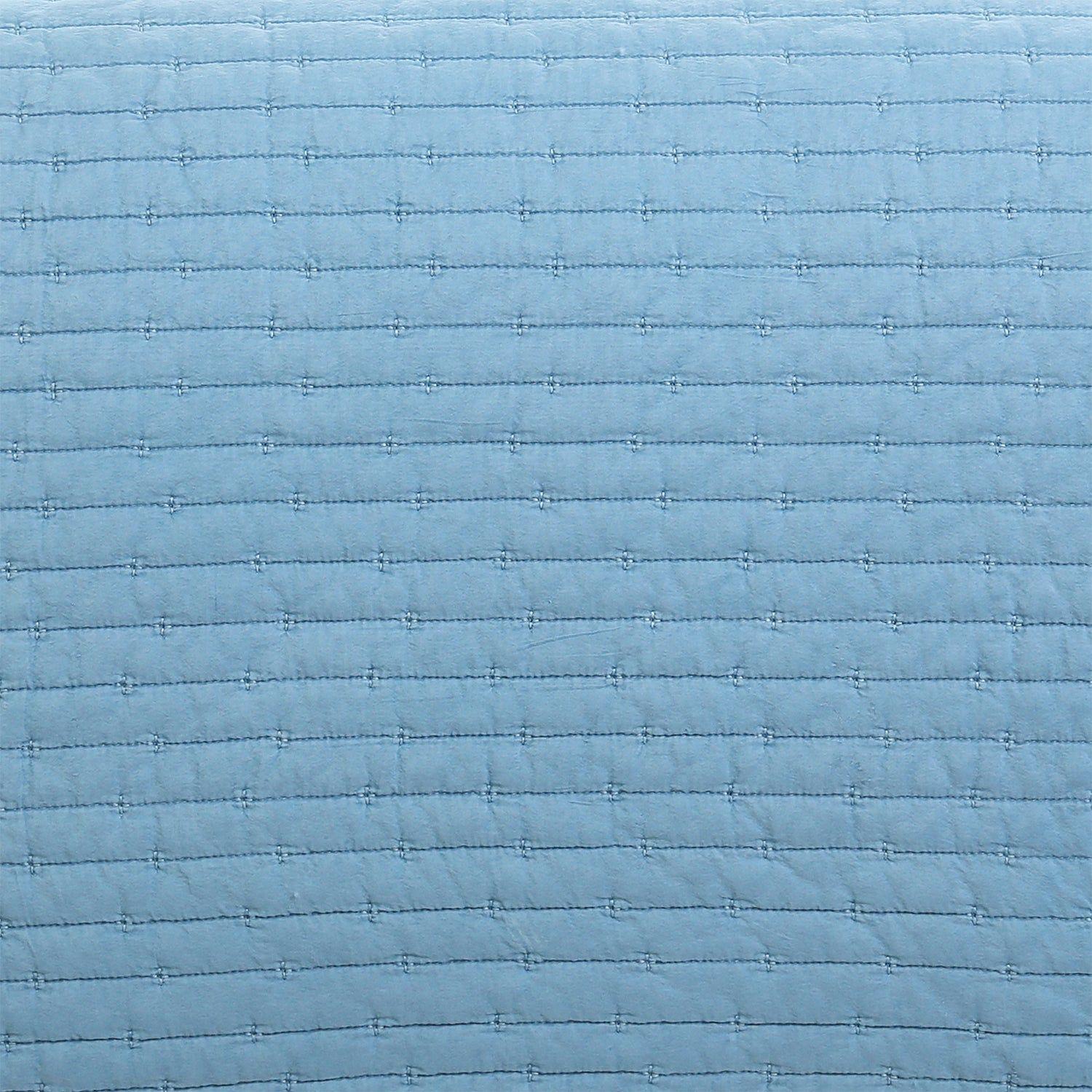 Quilt Patchwork Formas 2P Azul-2