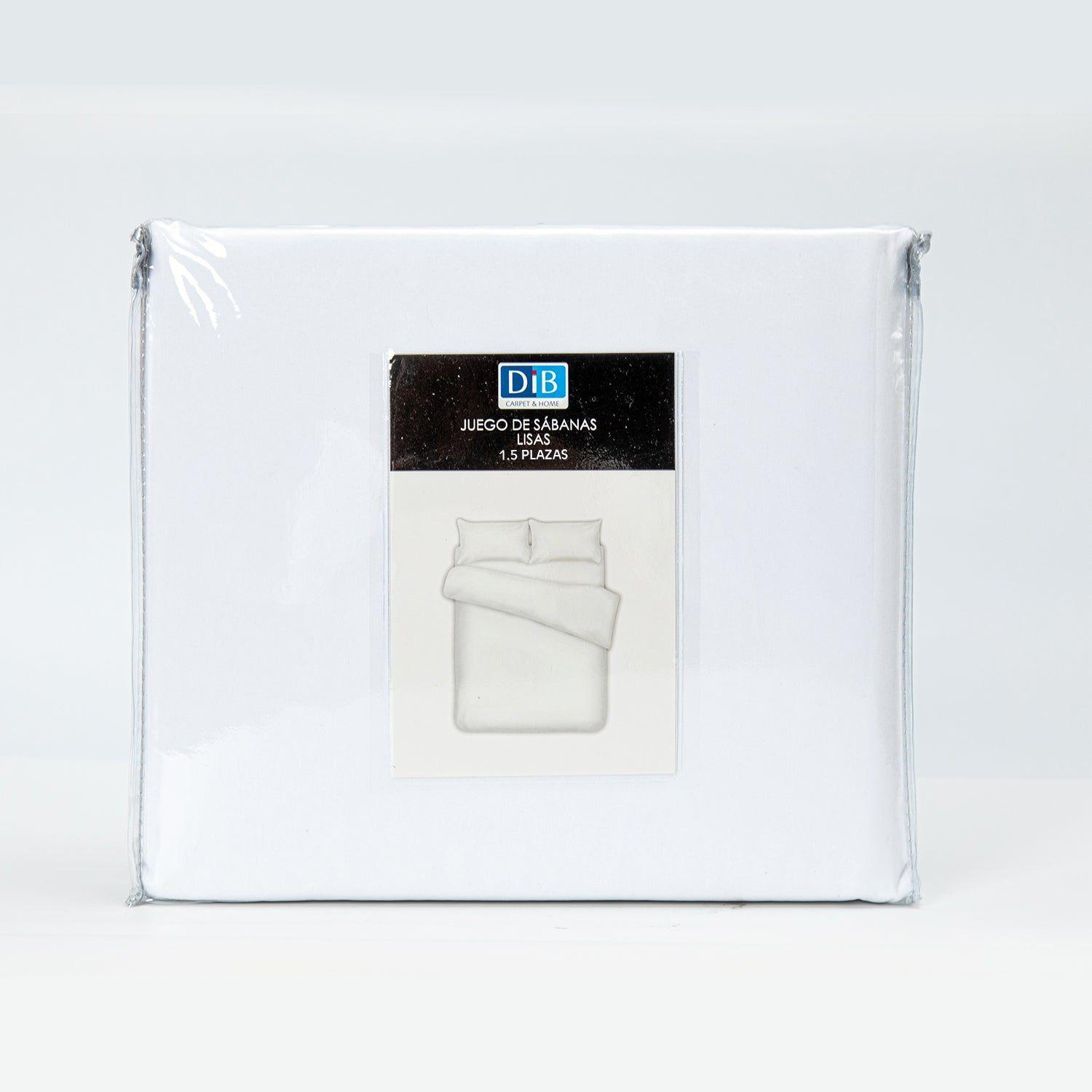 Sabanas Lisas 1.5P Blanco-1