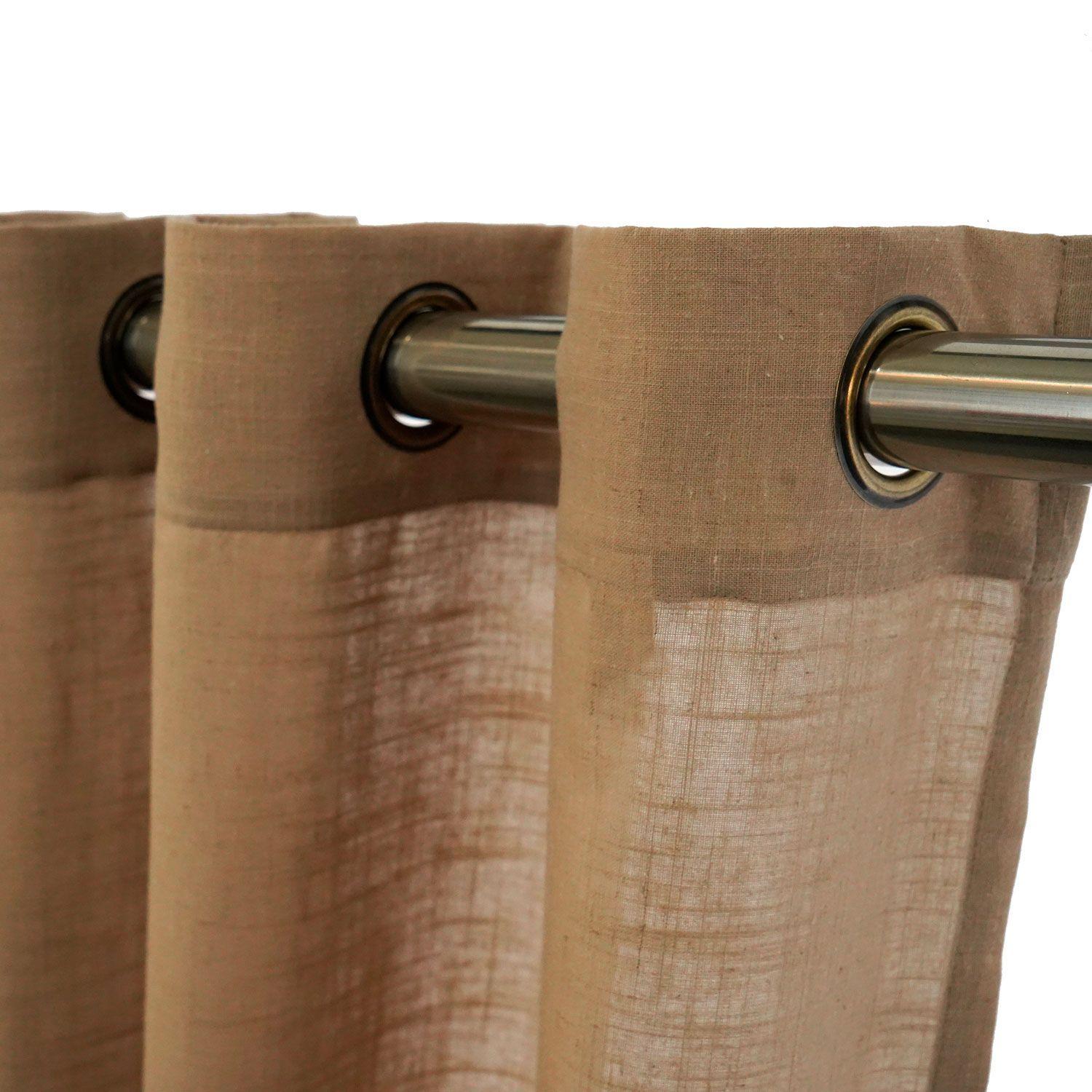 Cortina 2 Paños Textura Lino Milano Tostado-3