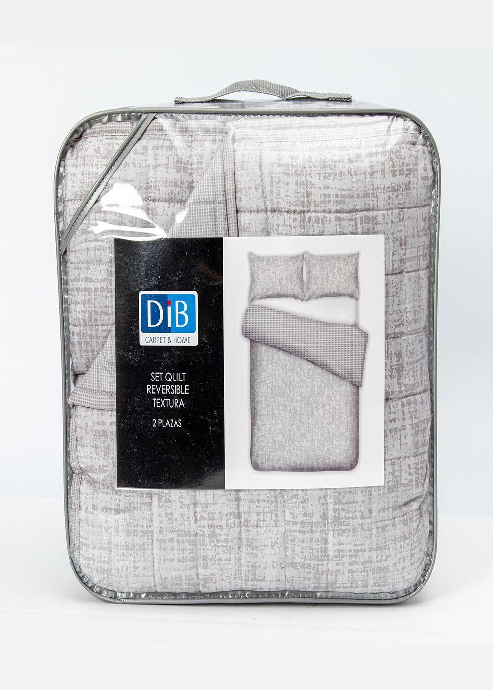 Quilt Reversible Textura 2P Gris-5