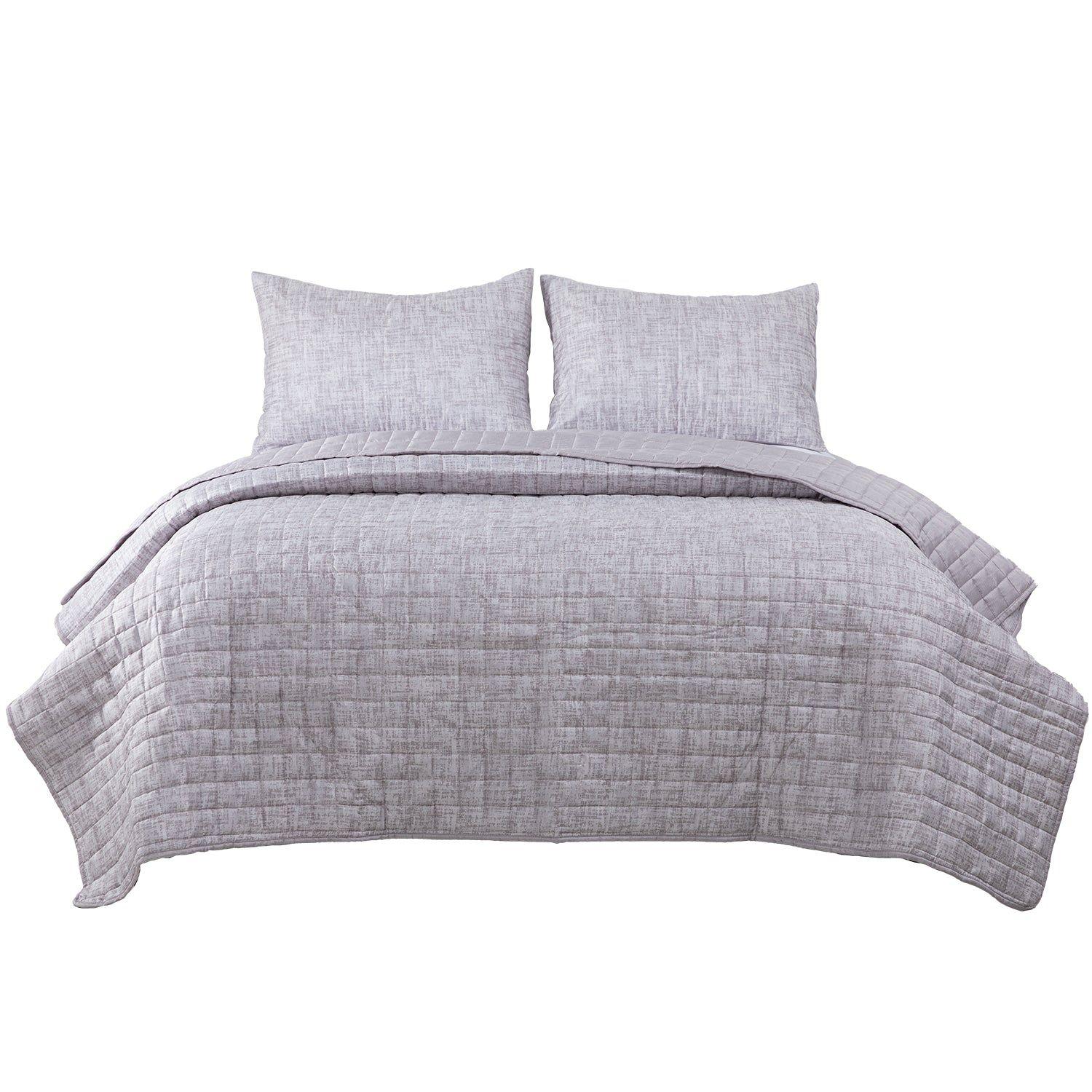 Quilt Reversible Textura 2P Gris-2