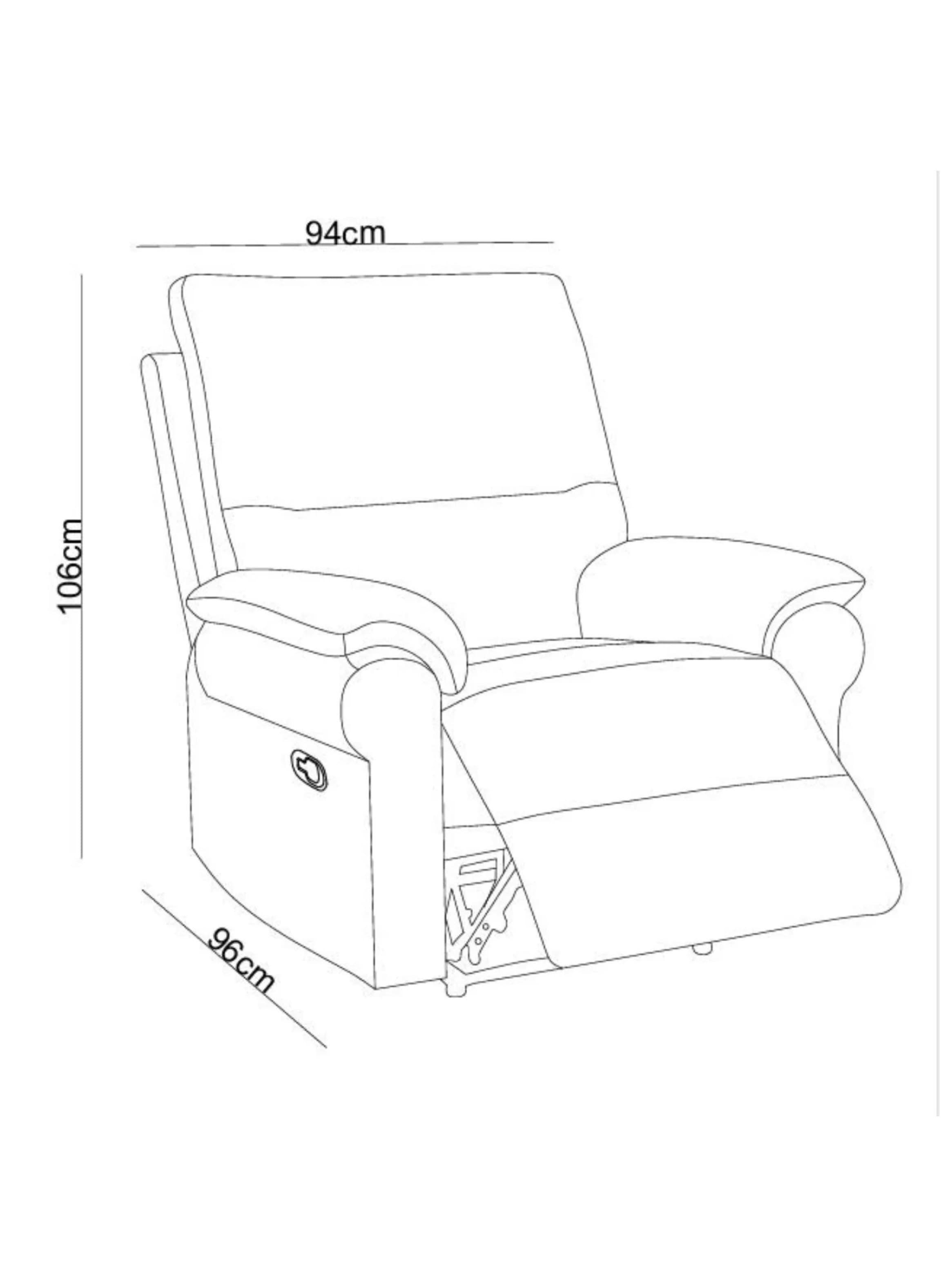 Berger Reclinable 1  Cuerpo Seúl Gris Oscuro-5